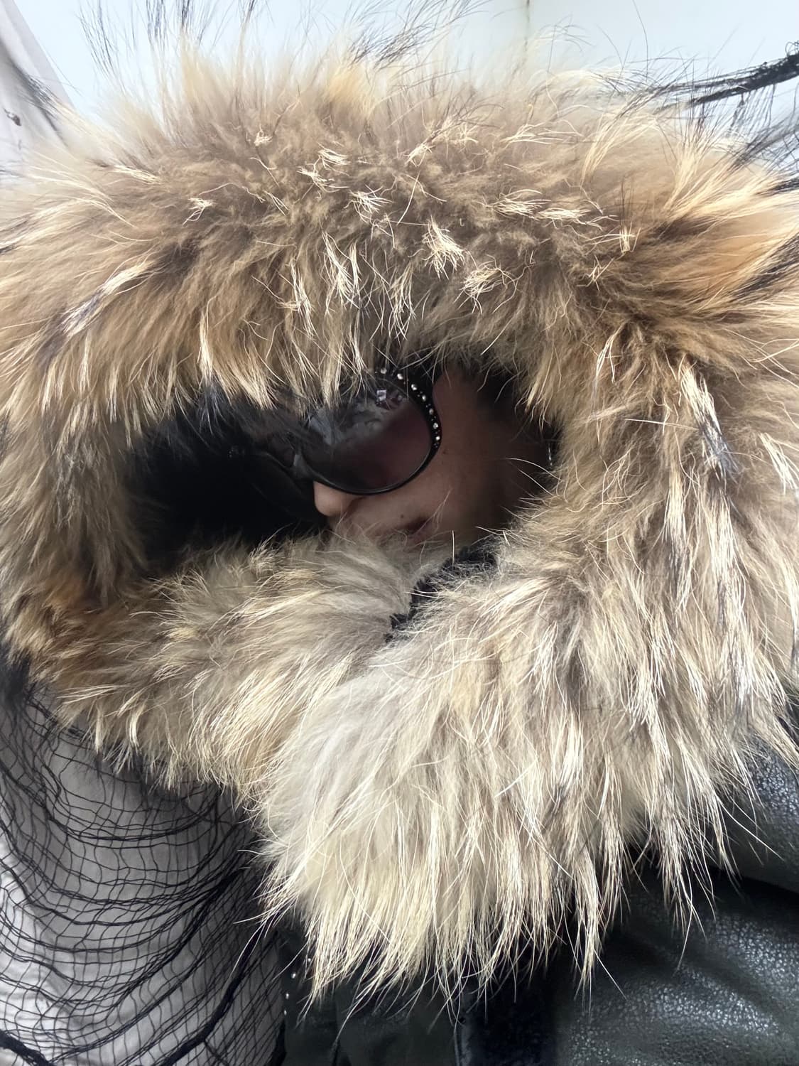 [2000s Rare Egoist] Raccoon Fur Over-Hoo 상품이미지2