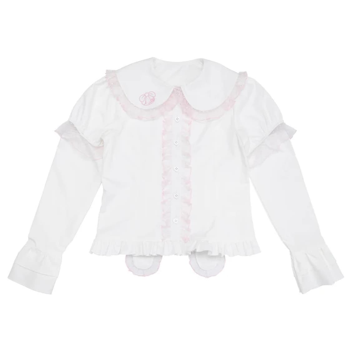 범용토끼 블라우스 화이트 상품이미지1