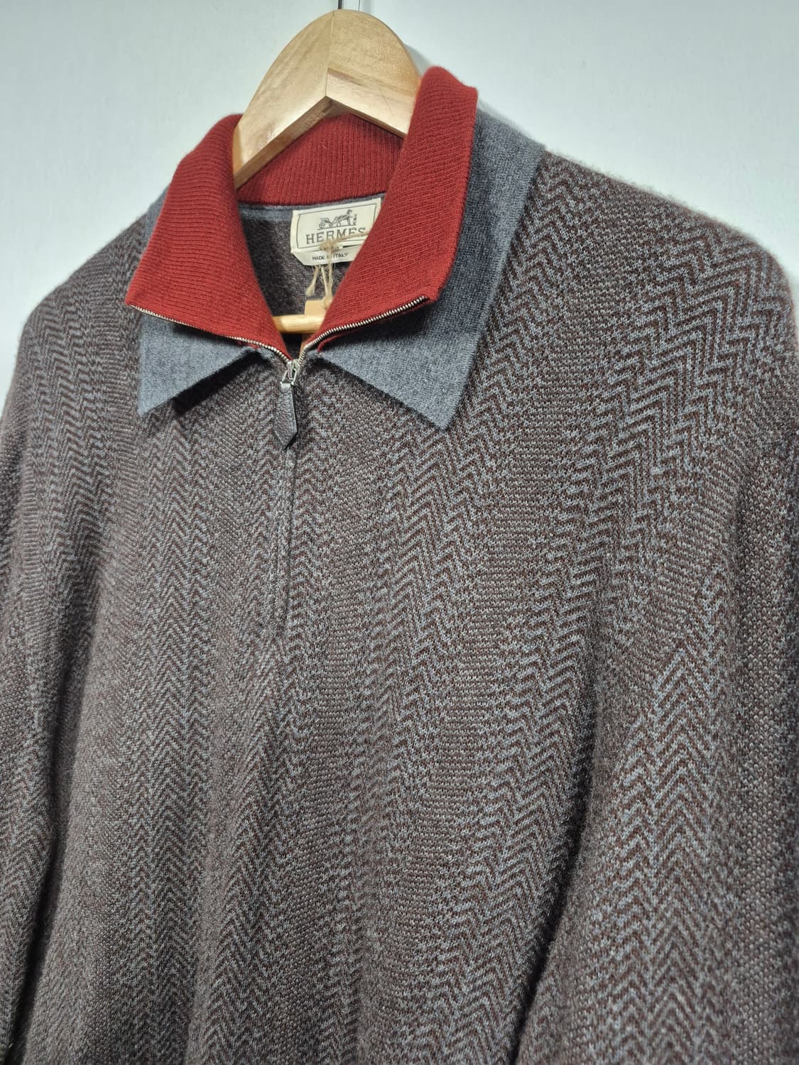 110 정품 에르메스 남성 니트티 상품이미지4