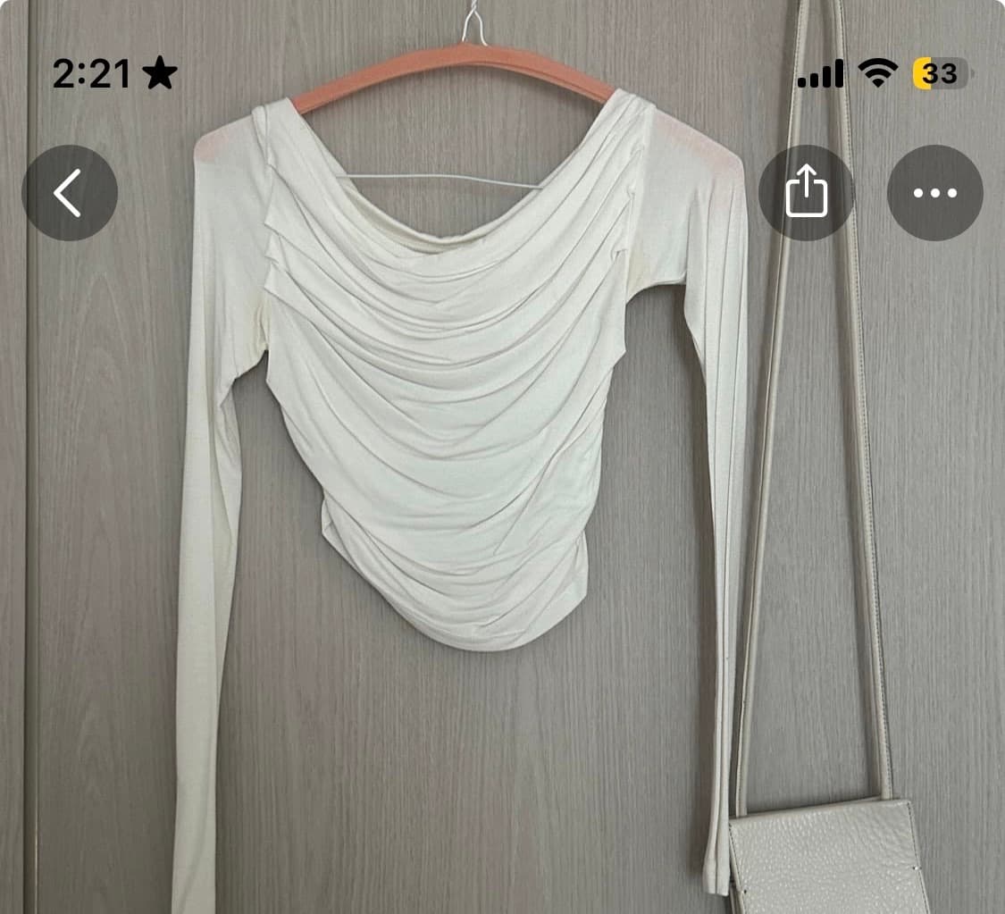 쓰리타임즈 드레이프탑 블랙, 화이트 상품이미지2