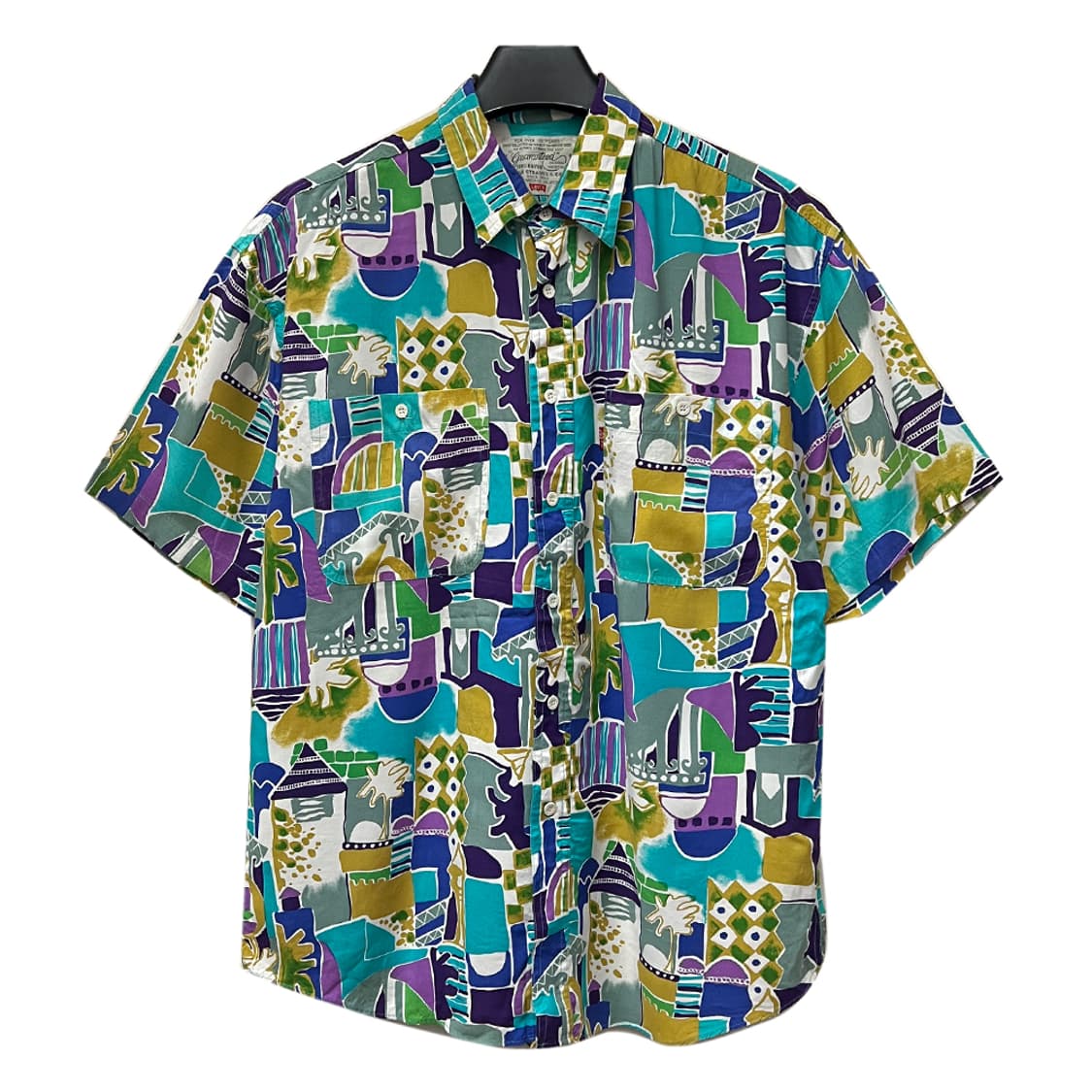 리바이스 레이온 빈티지 하와이안 반팔 셔츠 L 상품이미지1