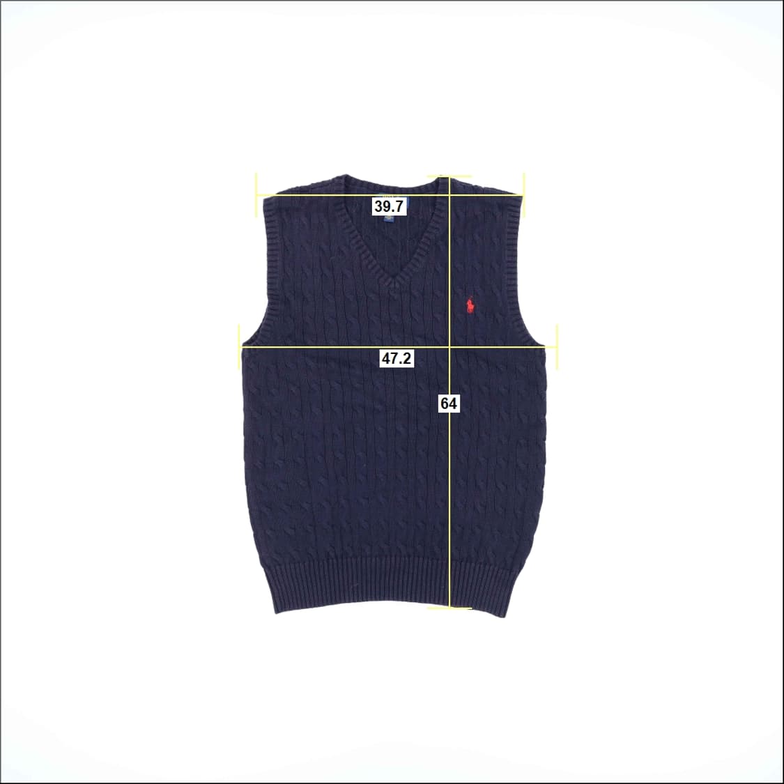 [XL(18-20)] 폴로 랄프로렌 보이즈 케이블 니트 조끼 N7042 상품이미지6