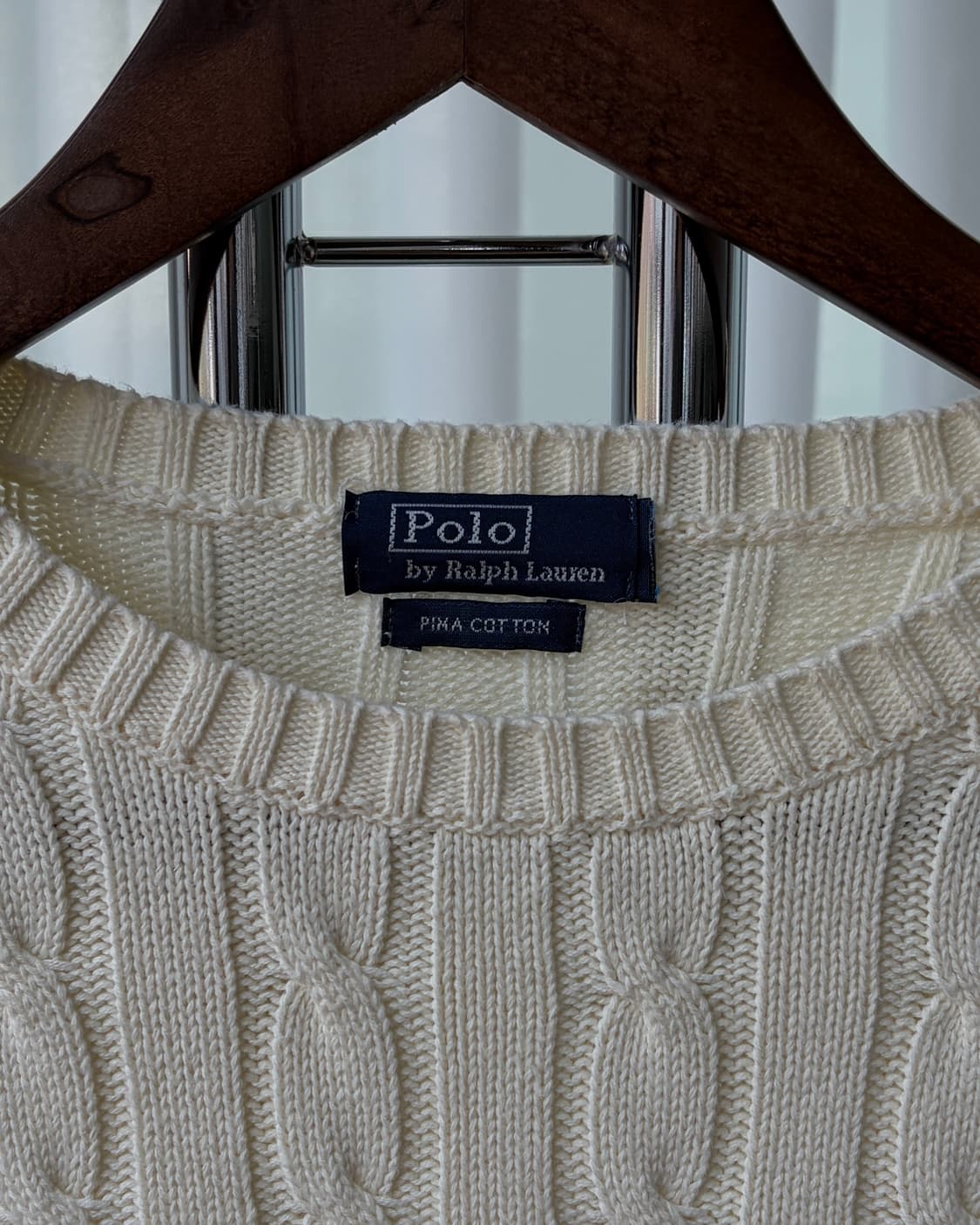 [S]폴로 랄프로렌 꽈배기 케이블 피마 코튼 니트 상품이미지6