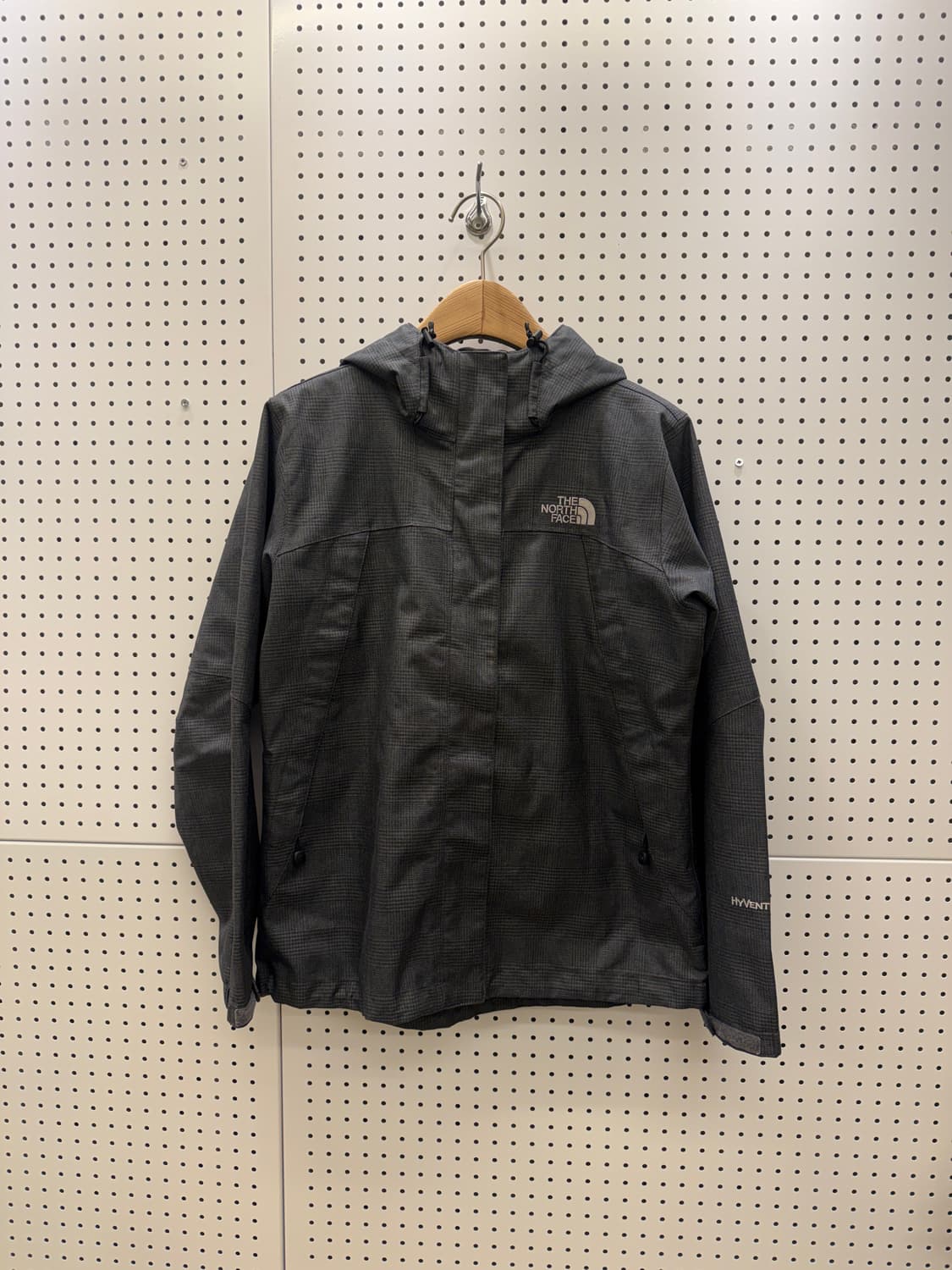 노스페이스 하이벤트 후드 자켓 체크 그레이 U230 상품이미지2