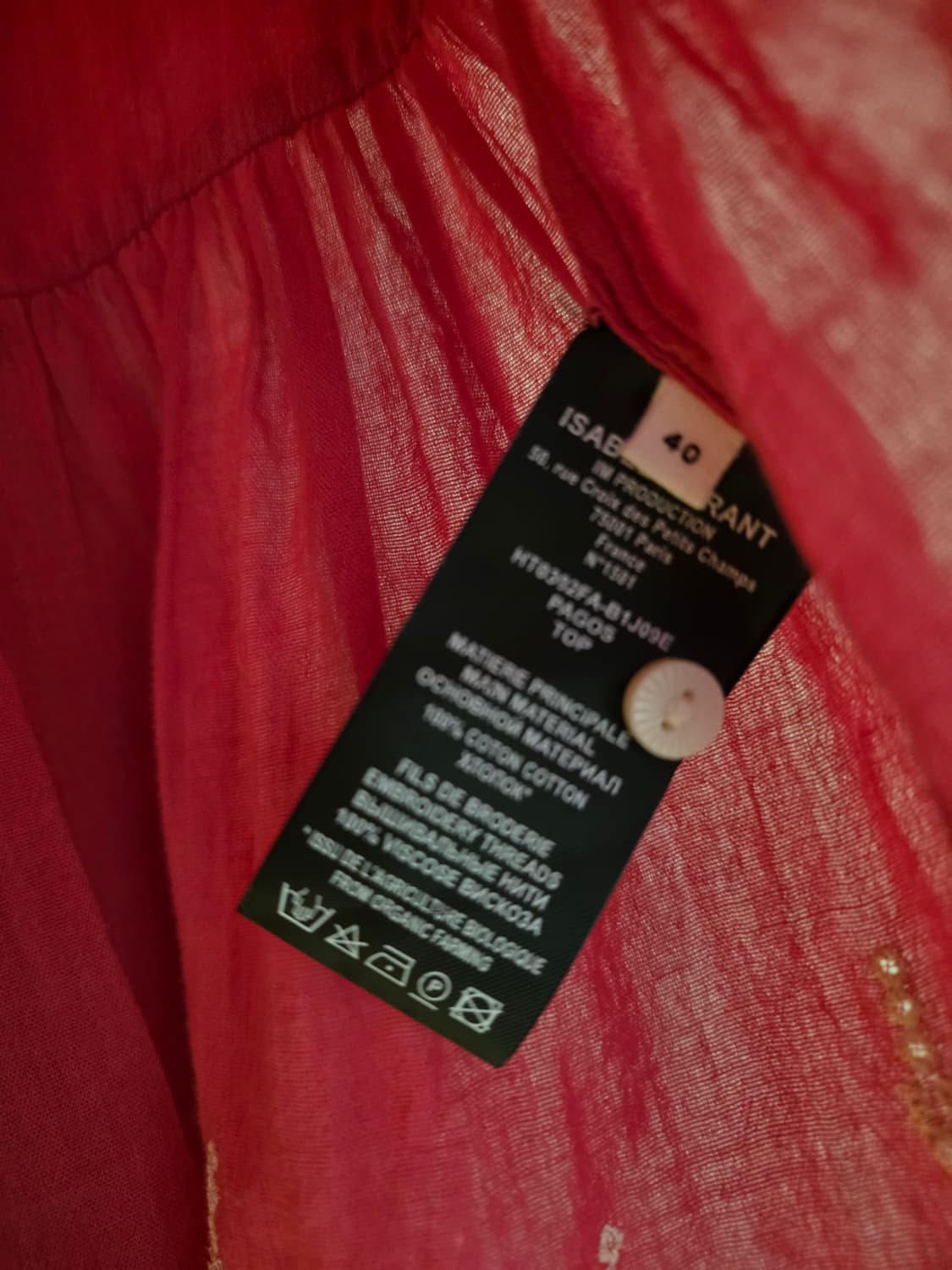 정품 이자벨마랑 블라우스 상품이미지4