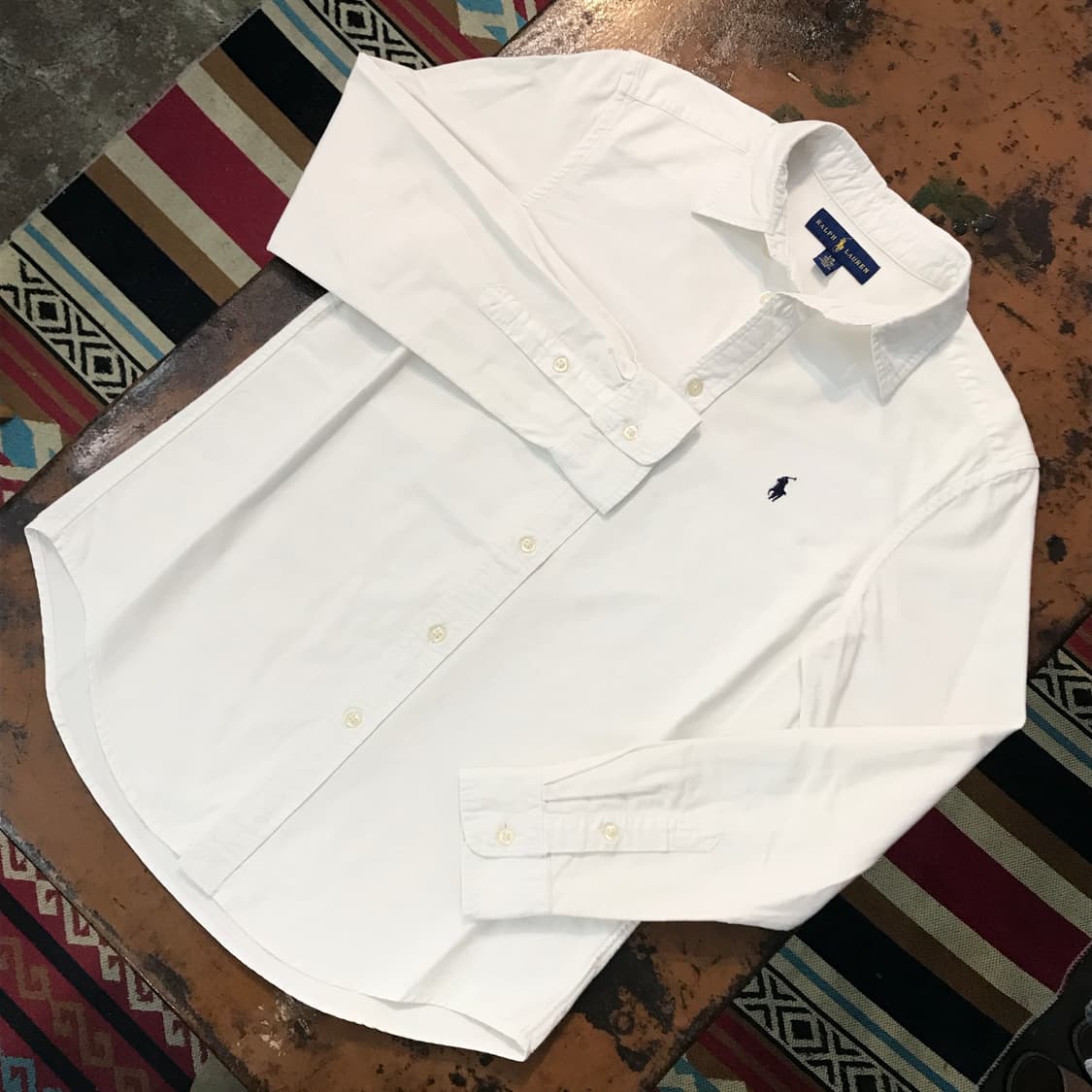 폴로랄프로렌 화이트 긴팔 옥스포드 셔츠 남성 97 여성 55 66  상품이미지2