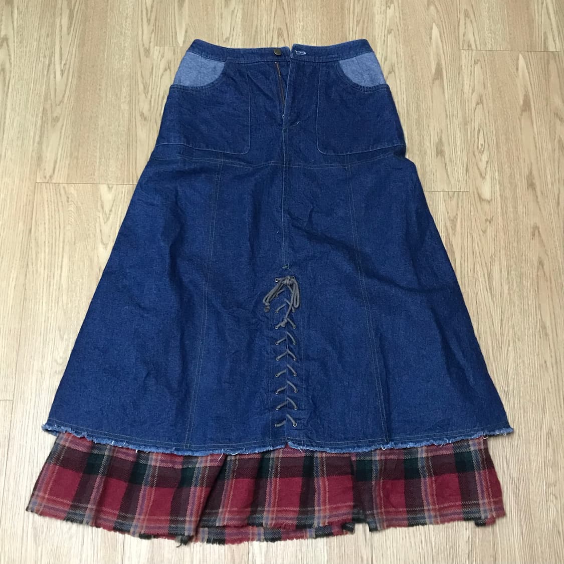 빈티지 청패치 스커트 상품이미지4