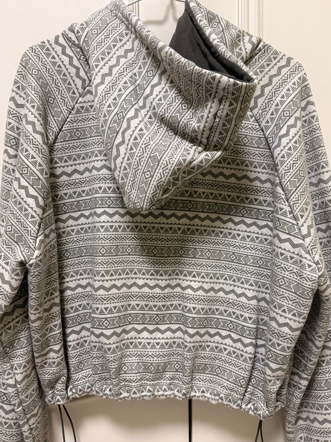 빈티지 인디 보헤미안 양기모 후드 집업 점퍼 카키 상품이미지7