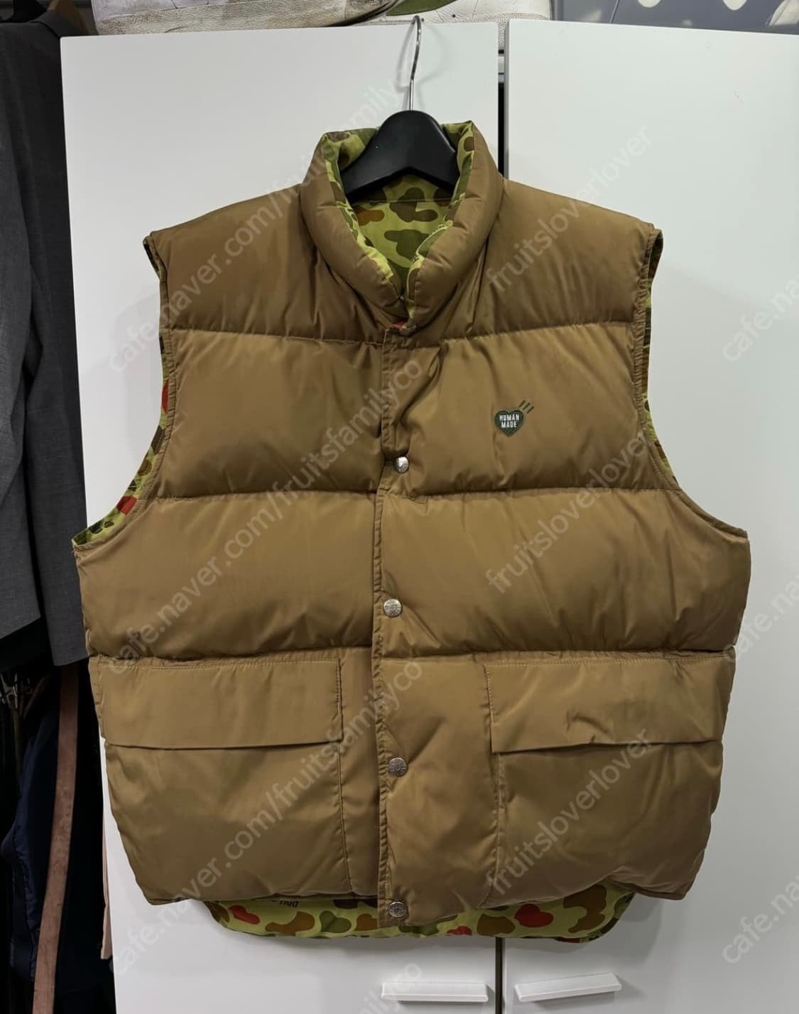 휴먼메이드 덕카모 리버서블 다운 베스트 L사이즈 (105) 상품이미지4
