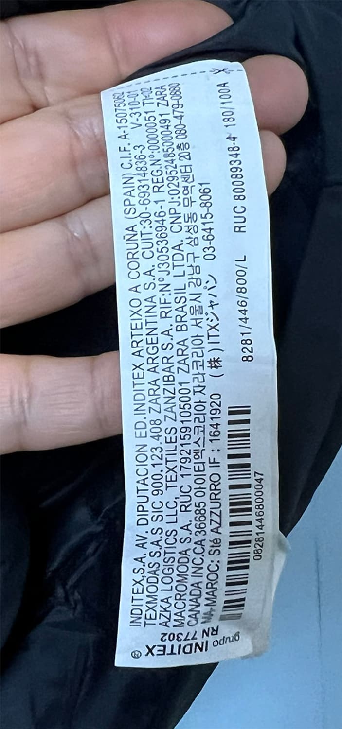 ZARA 자라 남자 패디드 셔츠자켓 새상품 100-105  상품이미지4