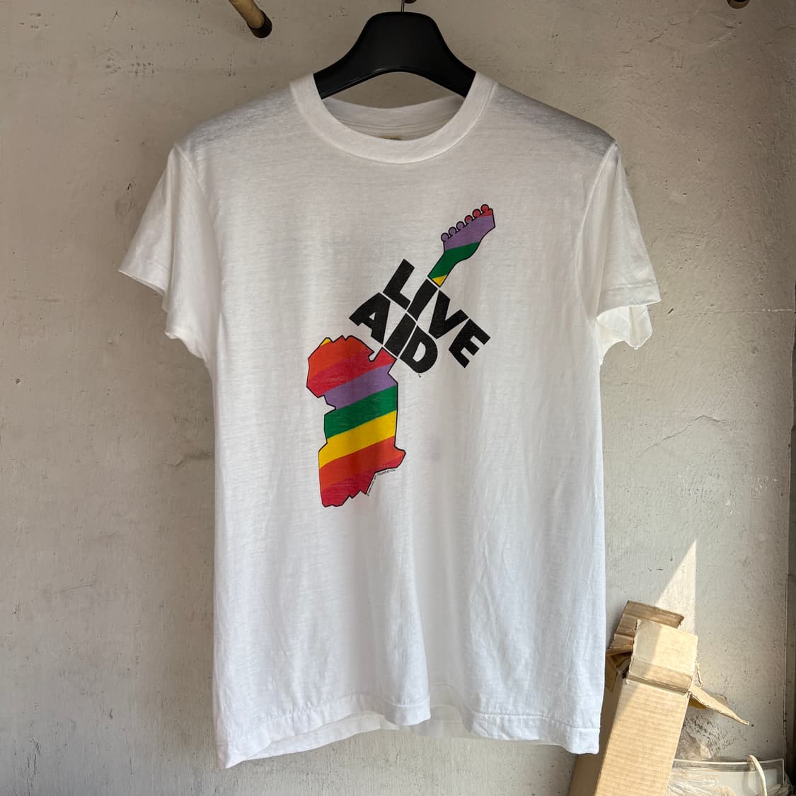 80s 빈티지 Live aid 티셔츠 XL 상품이미지2