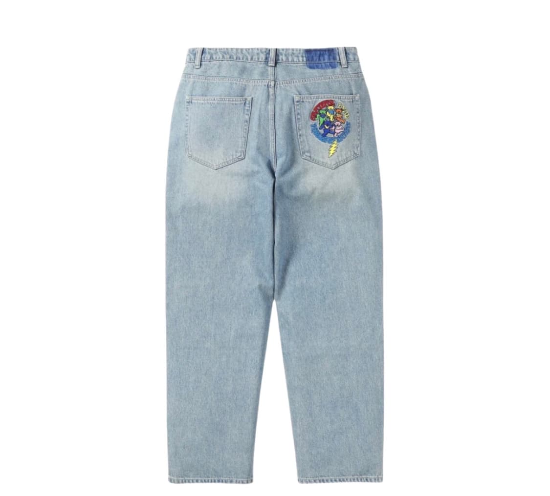 디스이즈네버댓 x 그레이트풀 데드 워시드 데님 팬츠 라이트 블루 상품이미지2