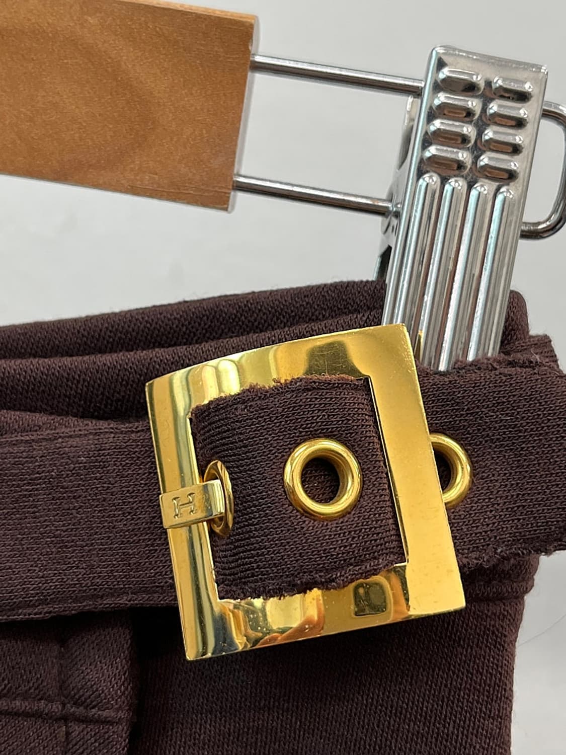 여) 에르메스 금장 랩스커트 상품이미지5