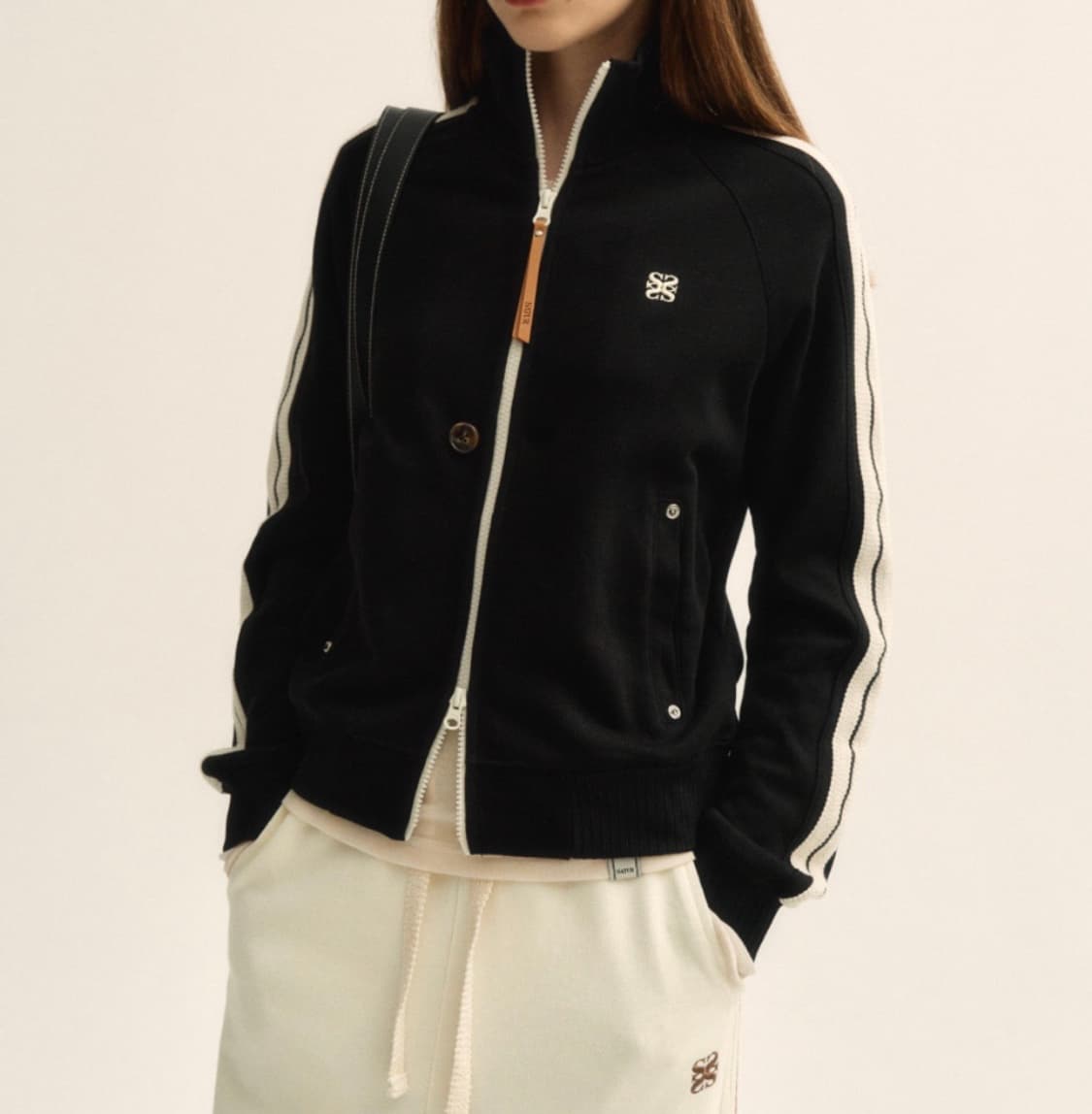세터 로턴 올 데이 트랙 집업 자켓 캐비어 블랙 상품이미지2