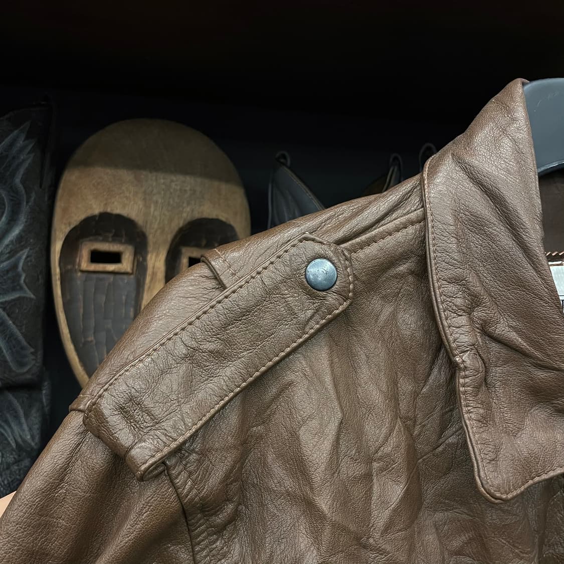 스튜어트 맥과이어 플라이트 리얼 레더 A2 자켓 상품이미지3