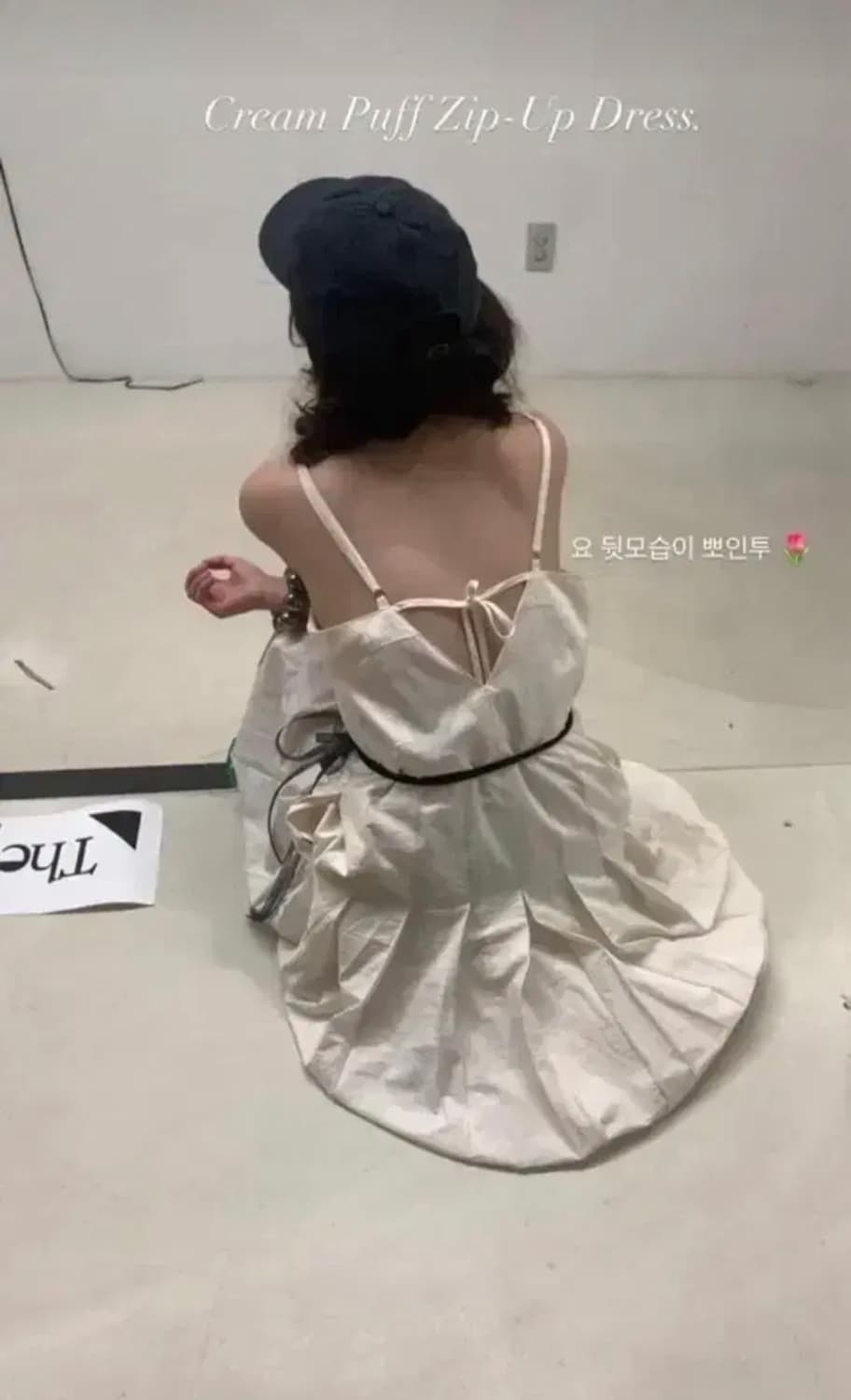 (새상품) 더바넷xBIT Cream Puff Zip-up Dress 상품이미지1