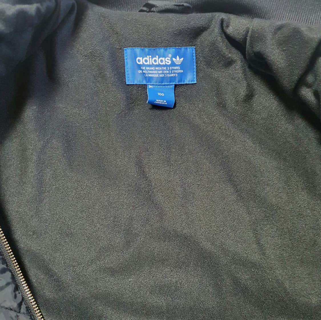 (상태최상) 아디다스 퀼팅 봄버 자켓 95-100 상품이미지3