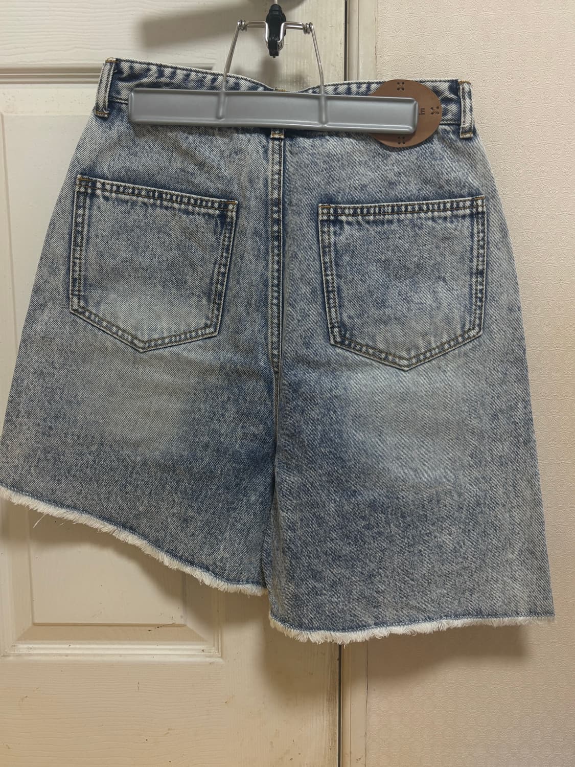 솔티페블 오블리크 데님 쇼츠 s 상품이미지2