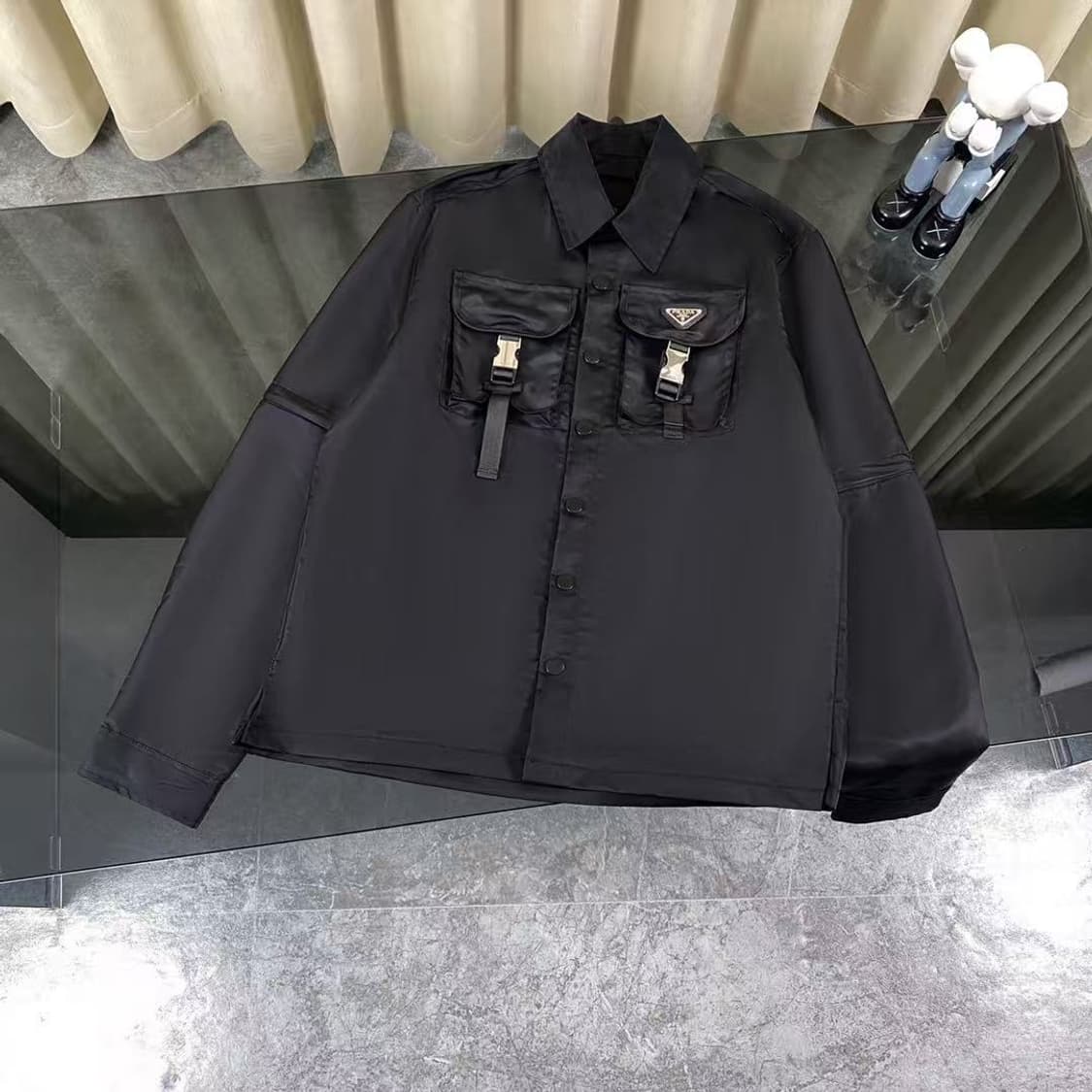 프라다 블랙 자켓 M 상품이미지1