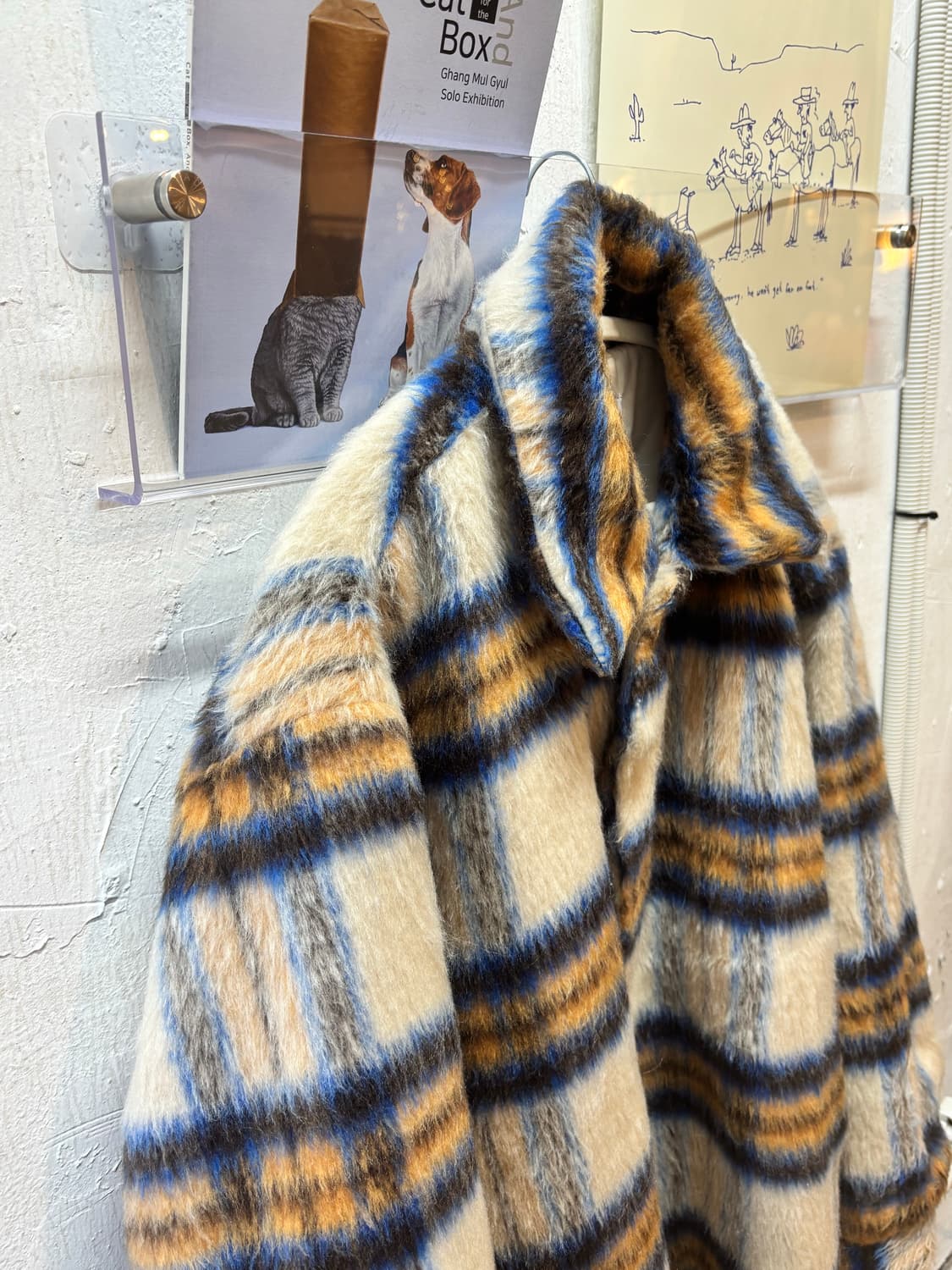 프론테 모헤어 울체크 자켓 상품이미지5