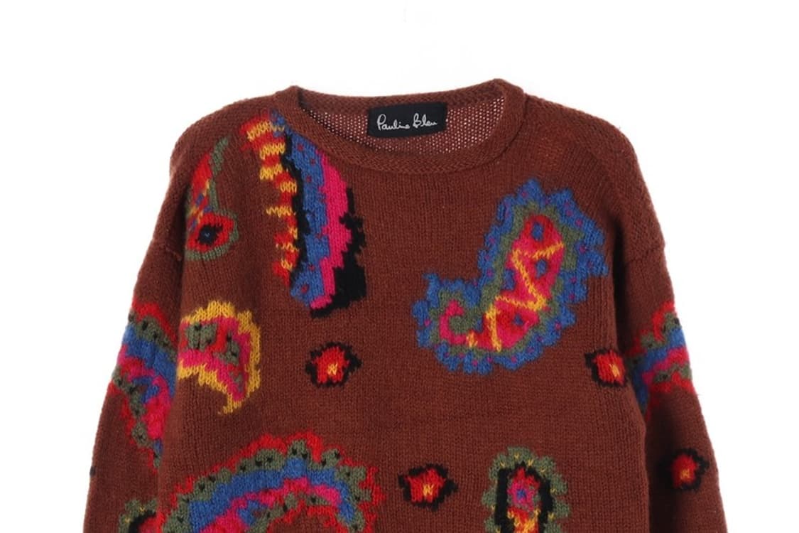 폴린블루 빈티지 페이즐리 울 니트 스웨터 상품이미지3