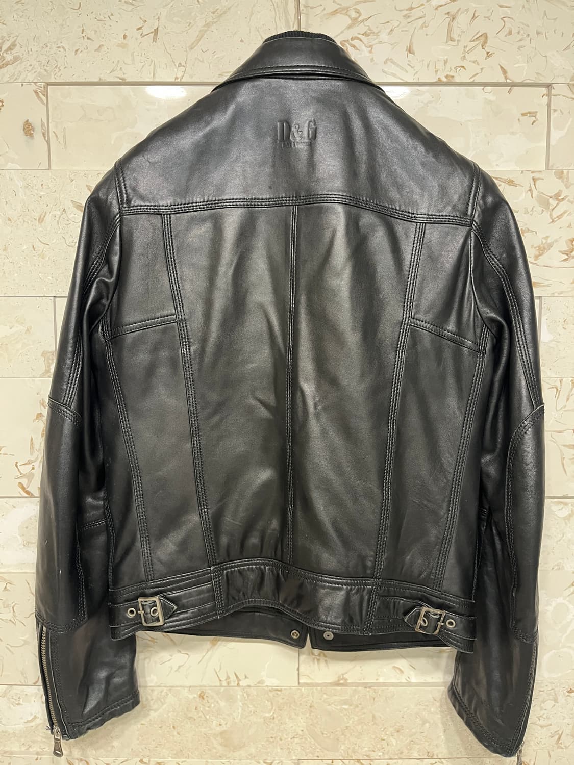 46) 돌체앤가바나 램스킨 레더자켓 상품이미지6