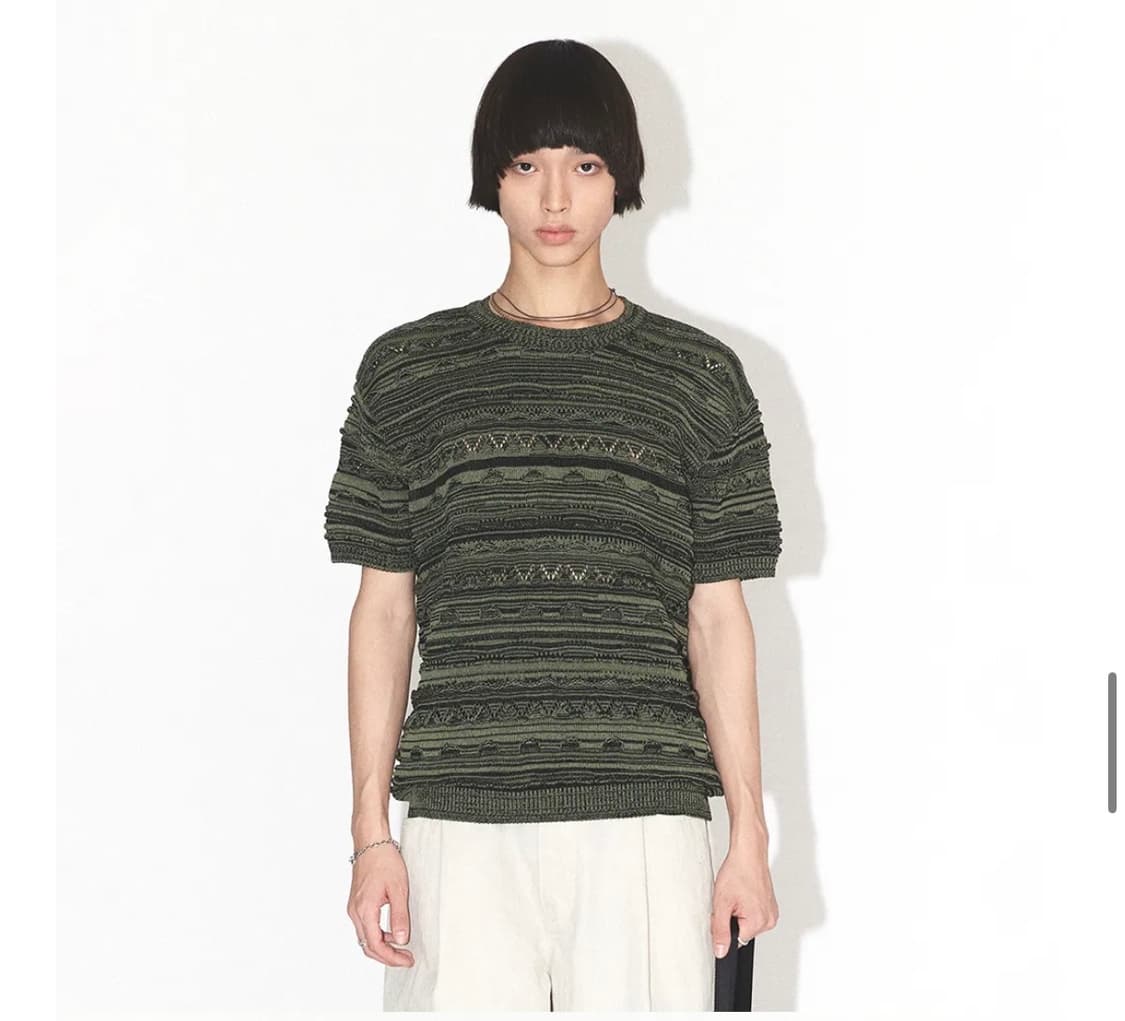 언어펙티드 knitted round t-shirt 상품이미지2