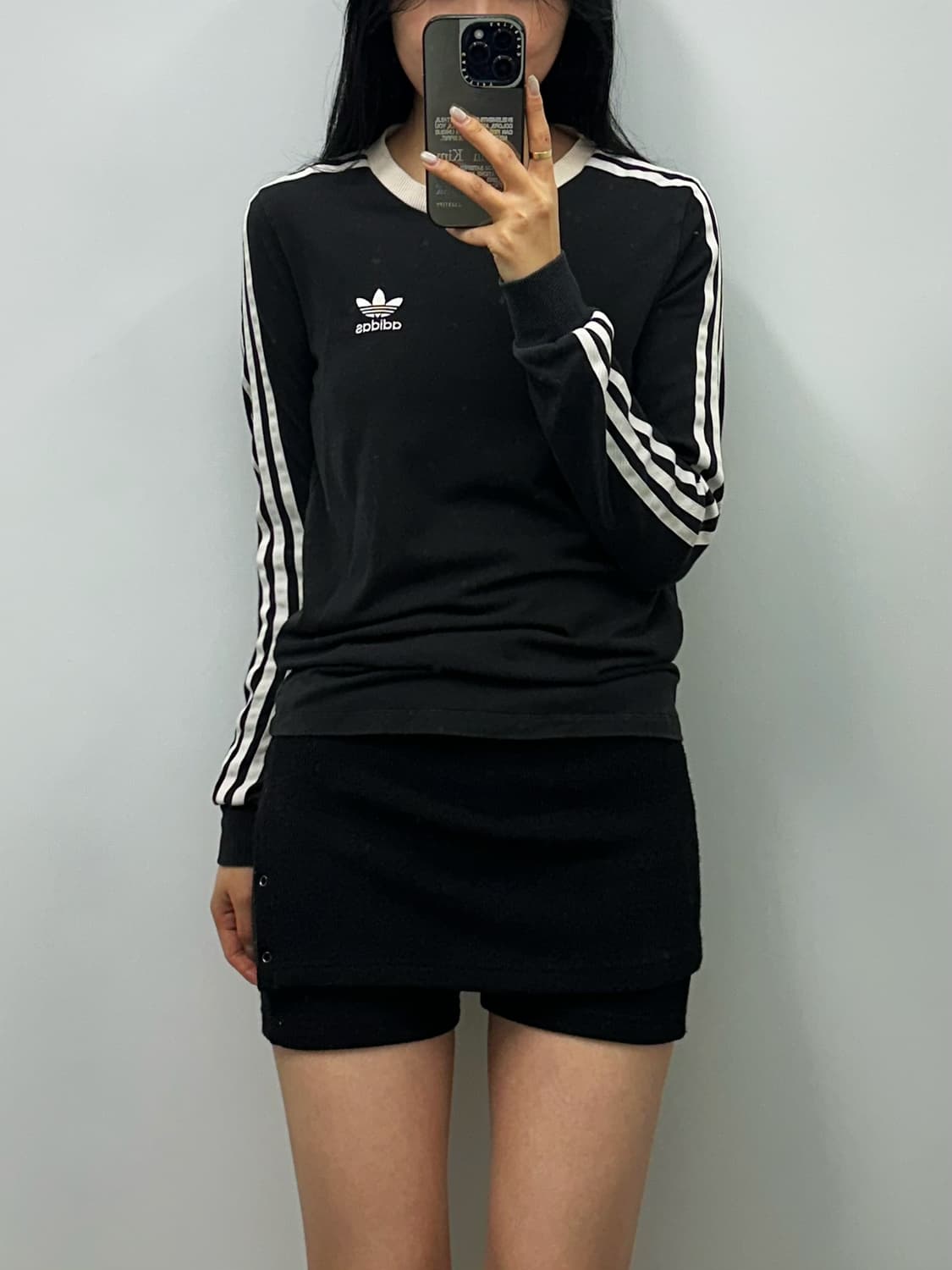 아디다스 블랙 롱슬리브 긴팔티 상품이미지1