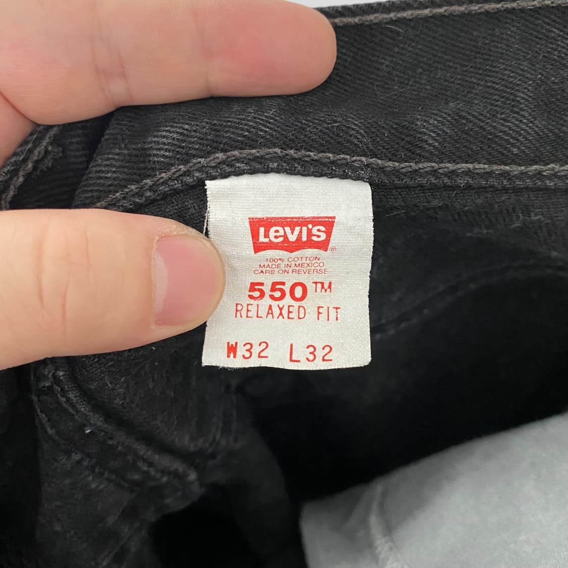 (32)90s 리바이스550 흑청 데님 청바지 상품이미지9