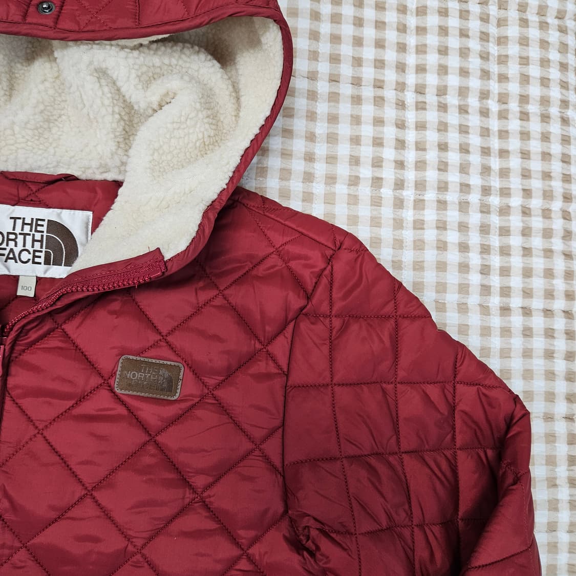 노스페이스 퀼팅 후드집업 자켓 남자100 상품이미지3