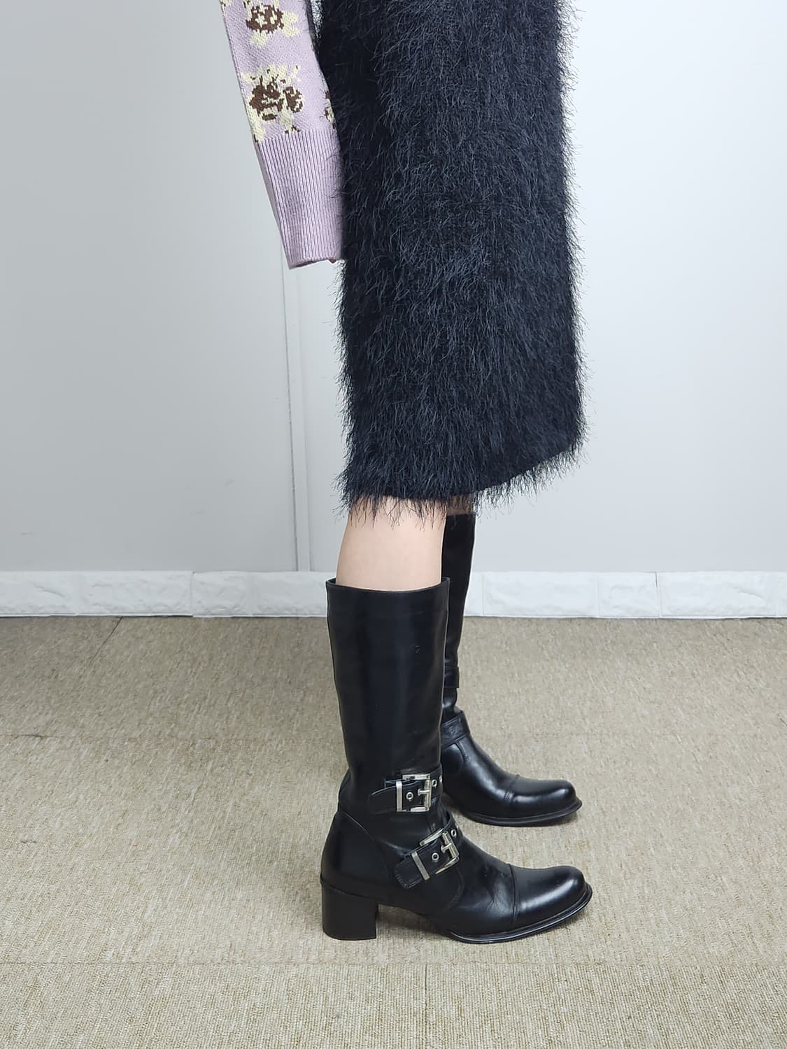 버클 미들 부츠(235~240mm) 상품이미지3