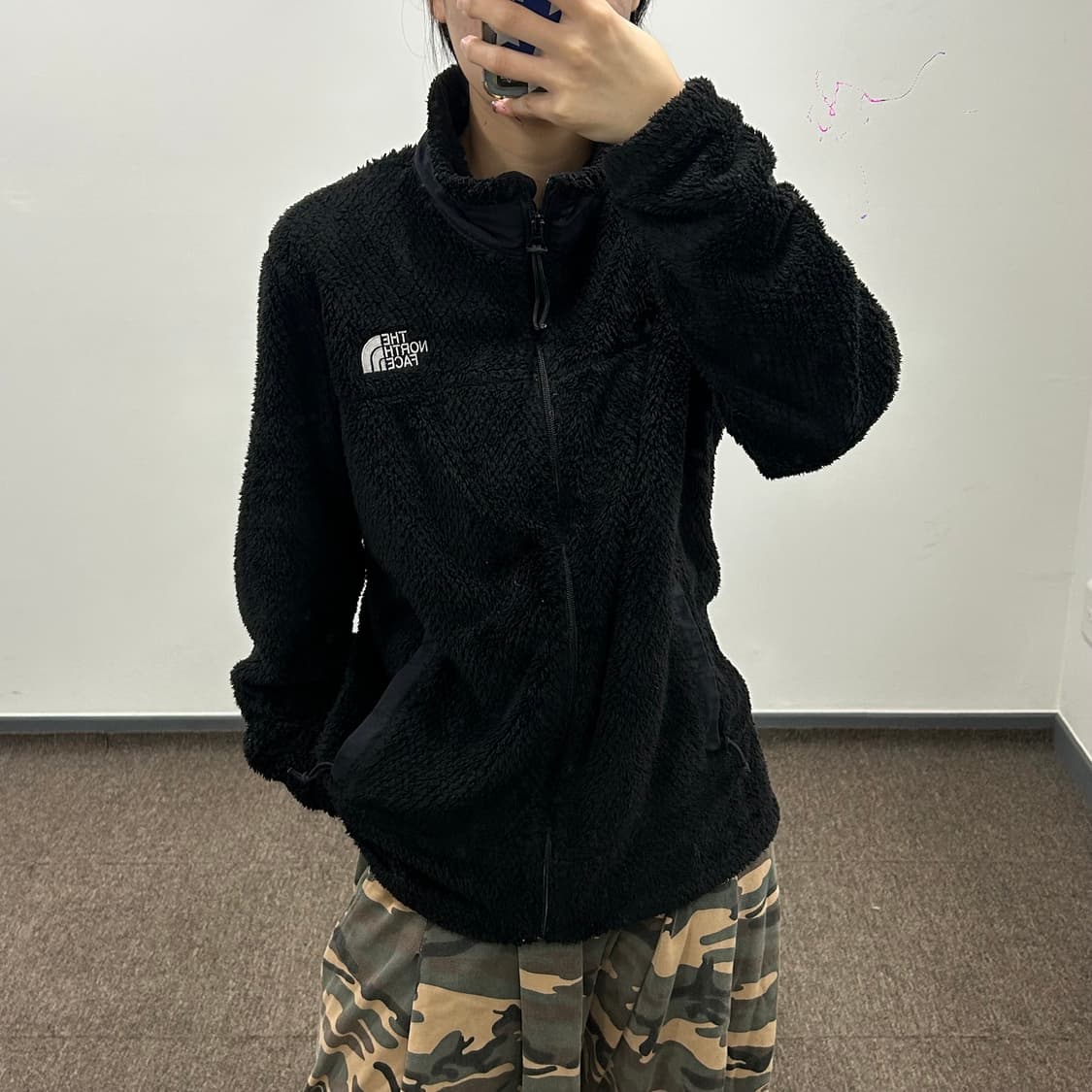 The north face 노스페이스 블랙 후리스 자켓 상품이미지2