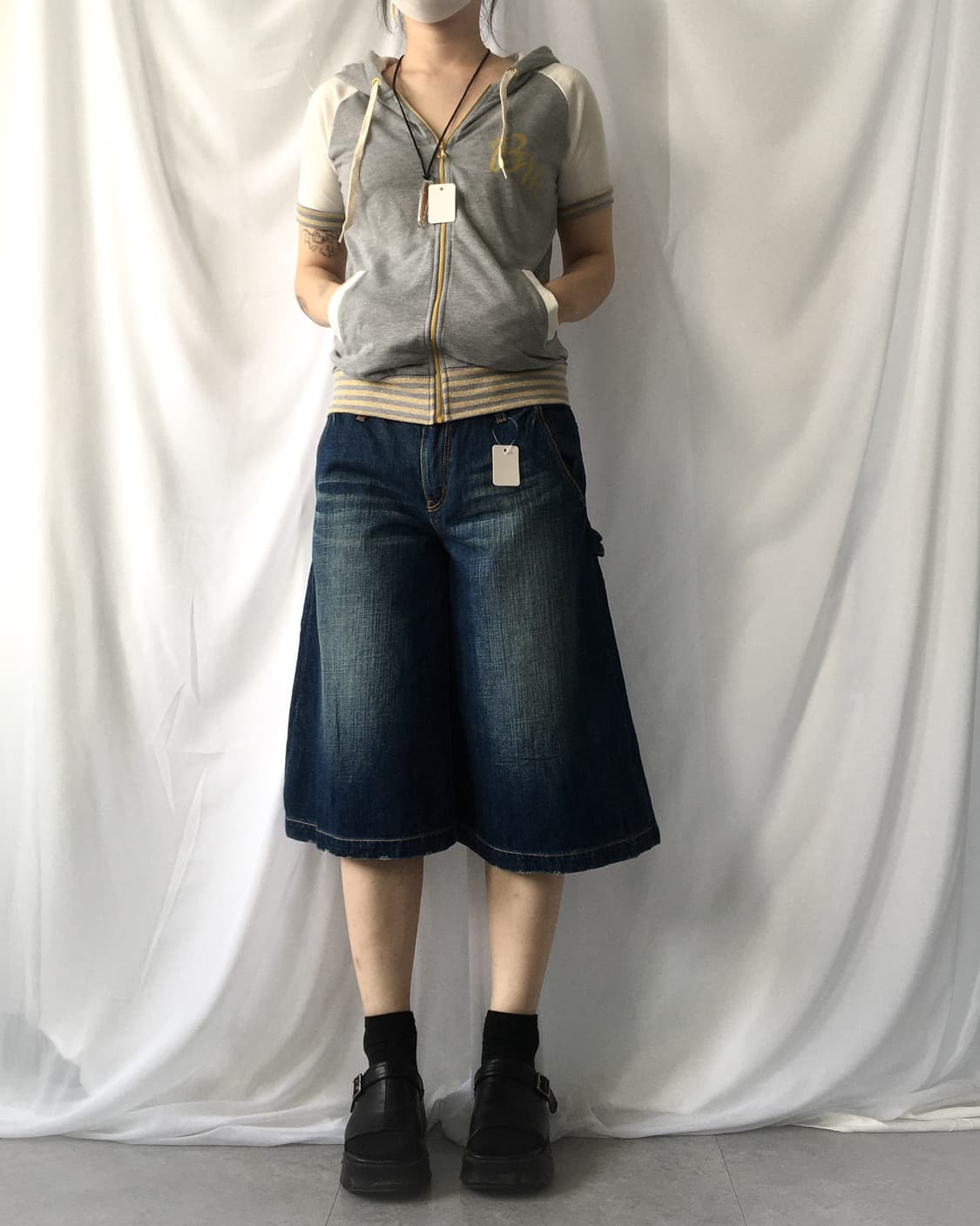 Denim carpenter short 상품이미지5