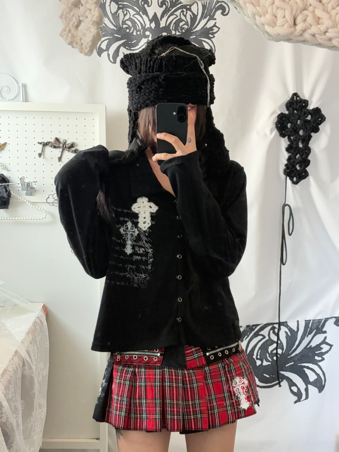 • Black Cross Patch Cardigan  상품이미지6