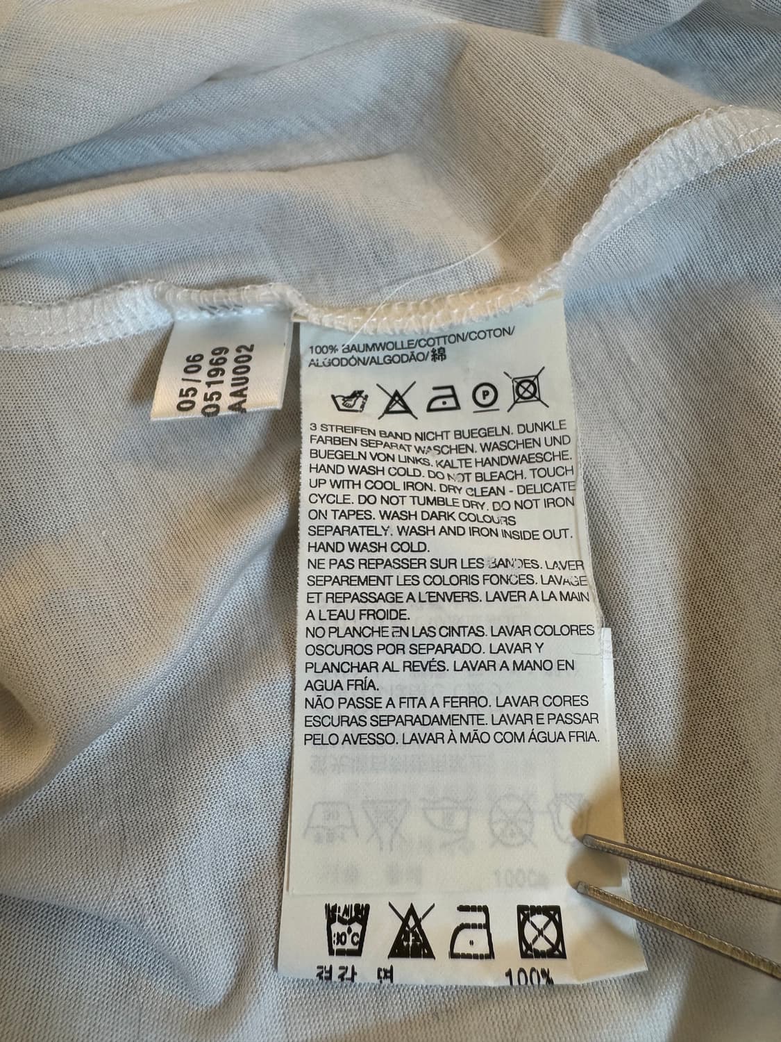 (M)요지야마모토 Y-3 아디다스 반팔티 화이트 상품이미지7