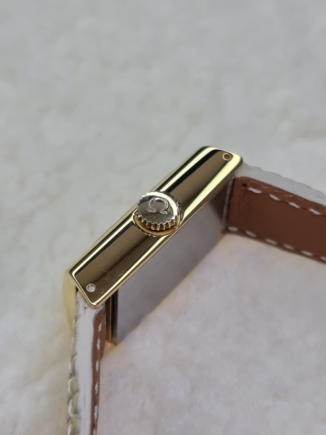 오메가 드빌 빈티지 체크 샴페인 다이얼 수동 여성시계 상품이미지5