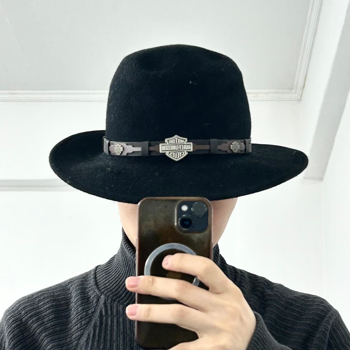 할리데이비슨 웨스턴 울 페도라 상품이미지2