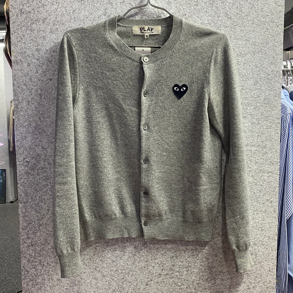 꼼데가르송 블랙 와트 와펜 크롭 가디건 그레이 B3518 상품이미지2