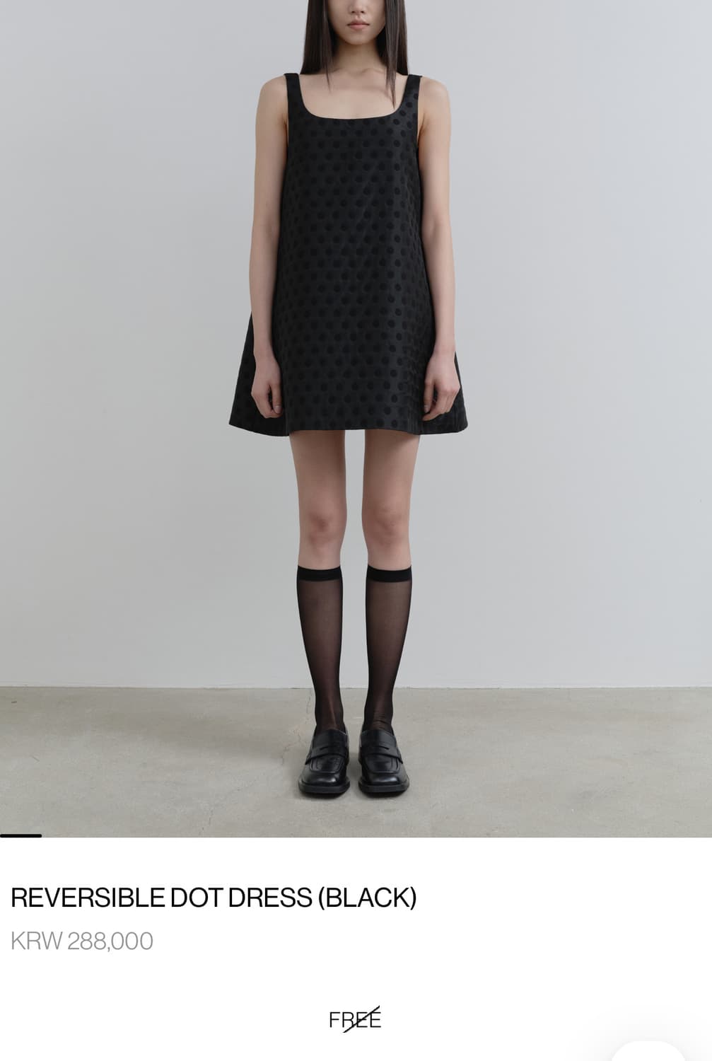 KILO REVERSIBLE DOT DRESS (BLACK) 상품이미지1