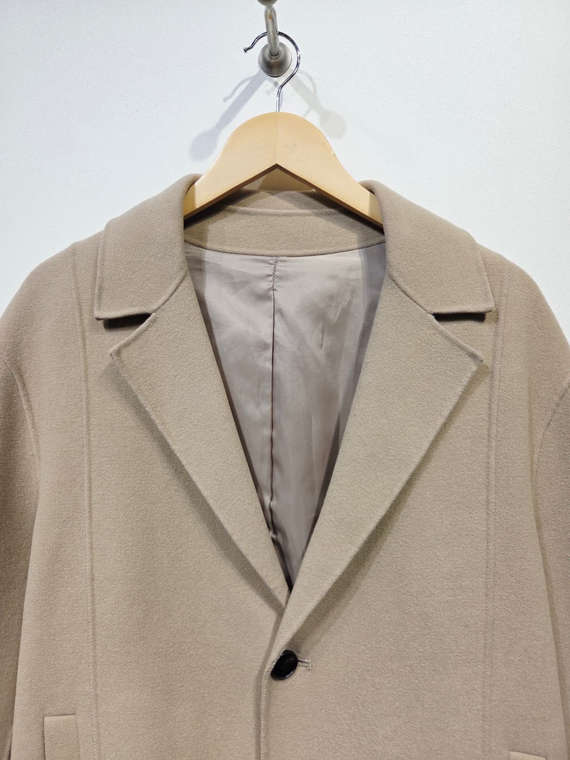 ZIO SONGZIO 지오송지오 캐시미어 혼방 싱글 코트 베이지 상품이미지3