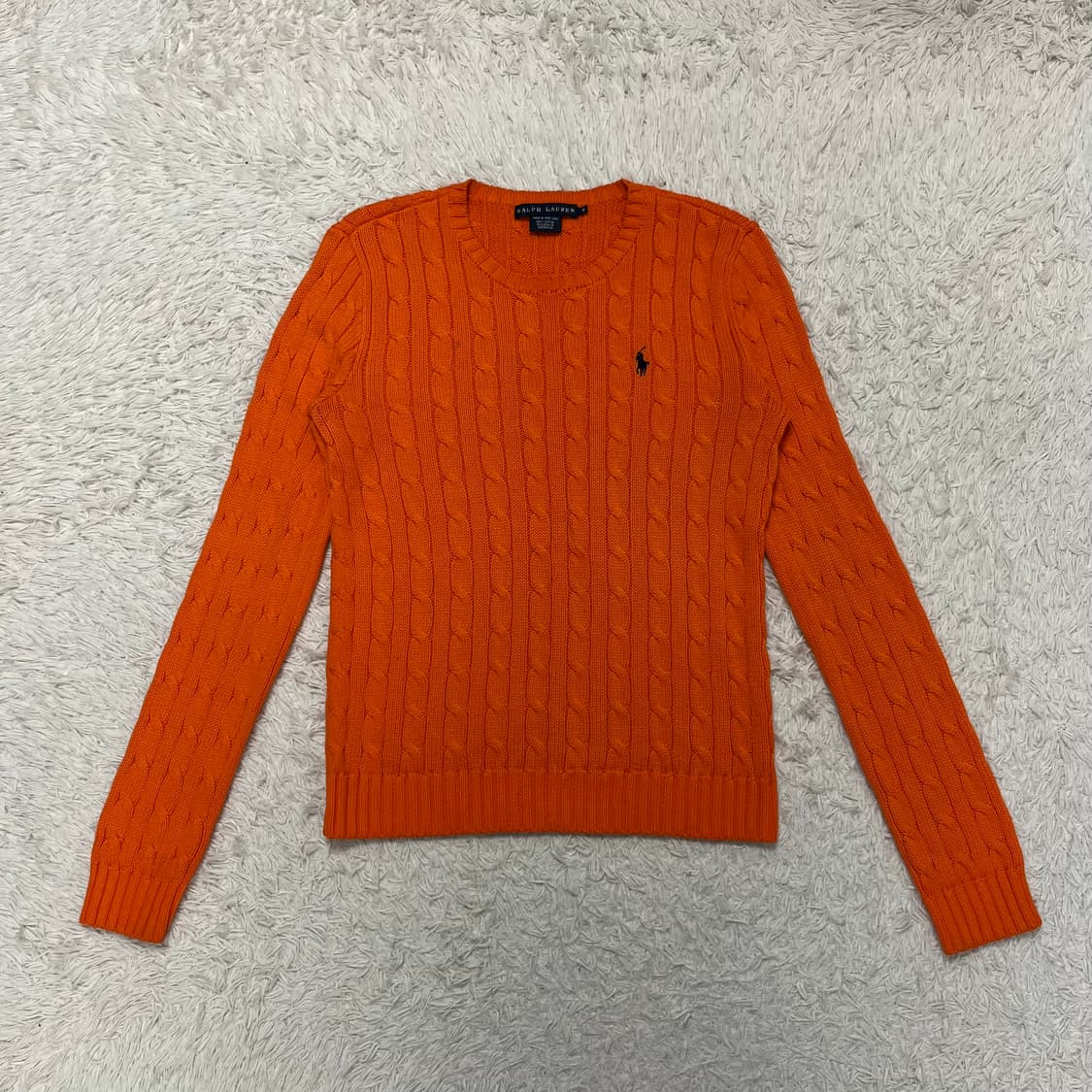 Polo Ralph Lauren orange cable knit 상품이미지4