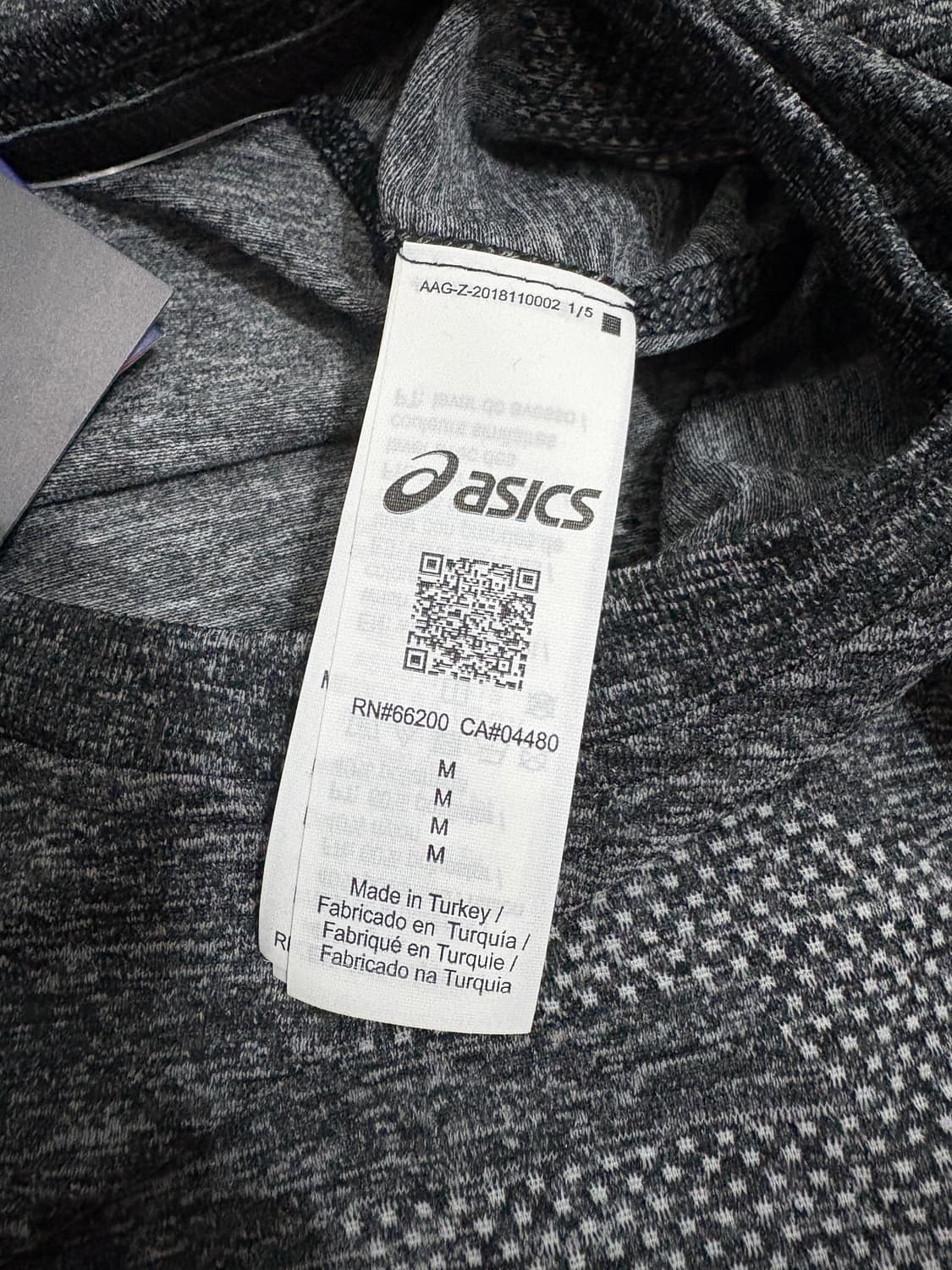 아식스 X 키코 코스타디노브 / 심리스 탑 블랙 / M 상품이미지7