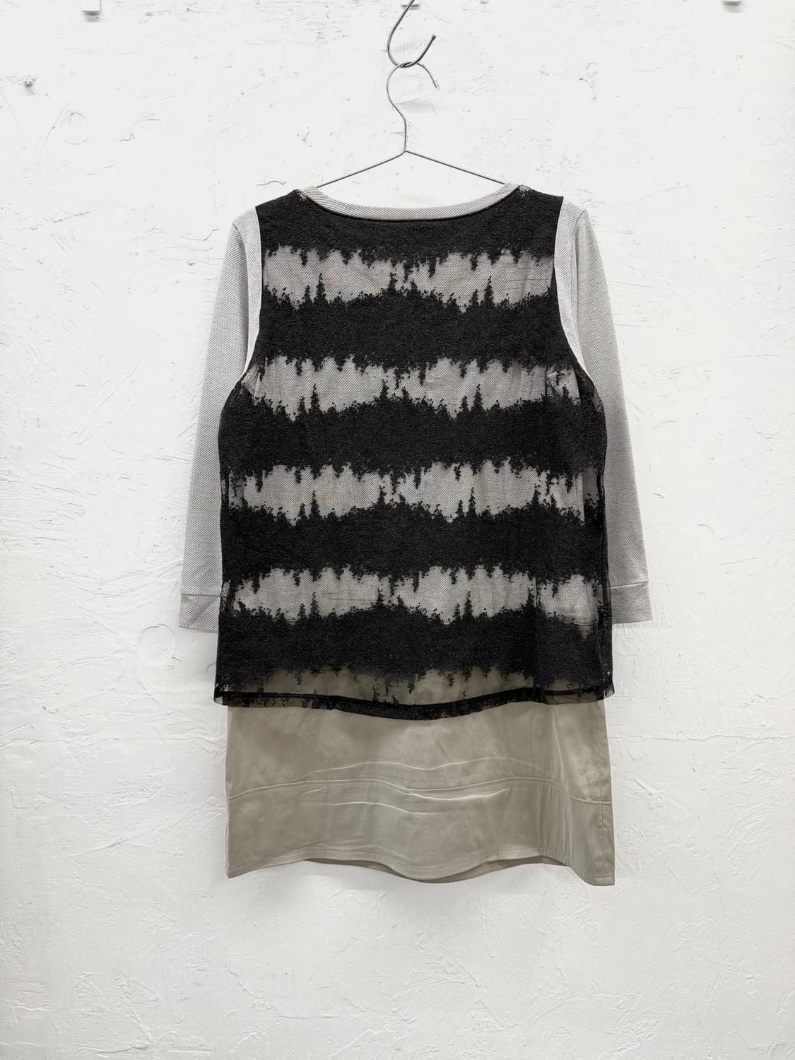 gabardine k.t 레이어드 튜닉 탑 상품이미지4