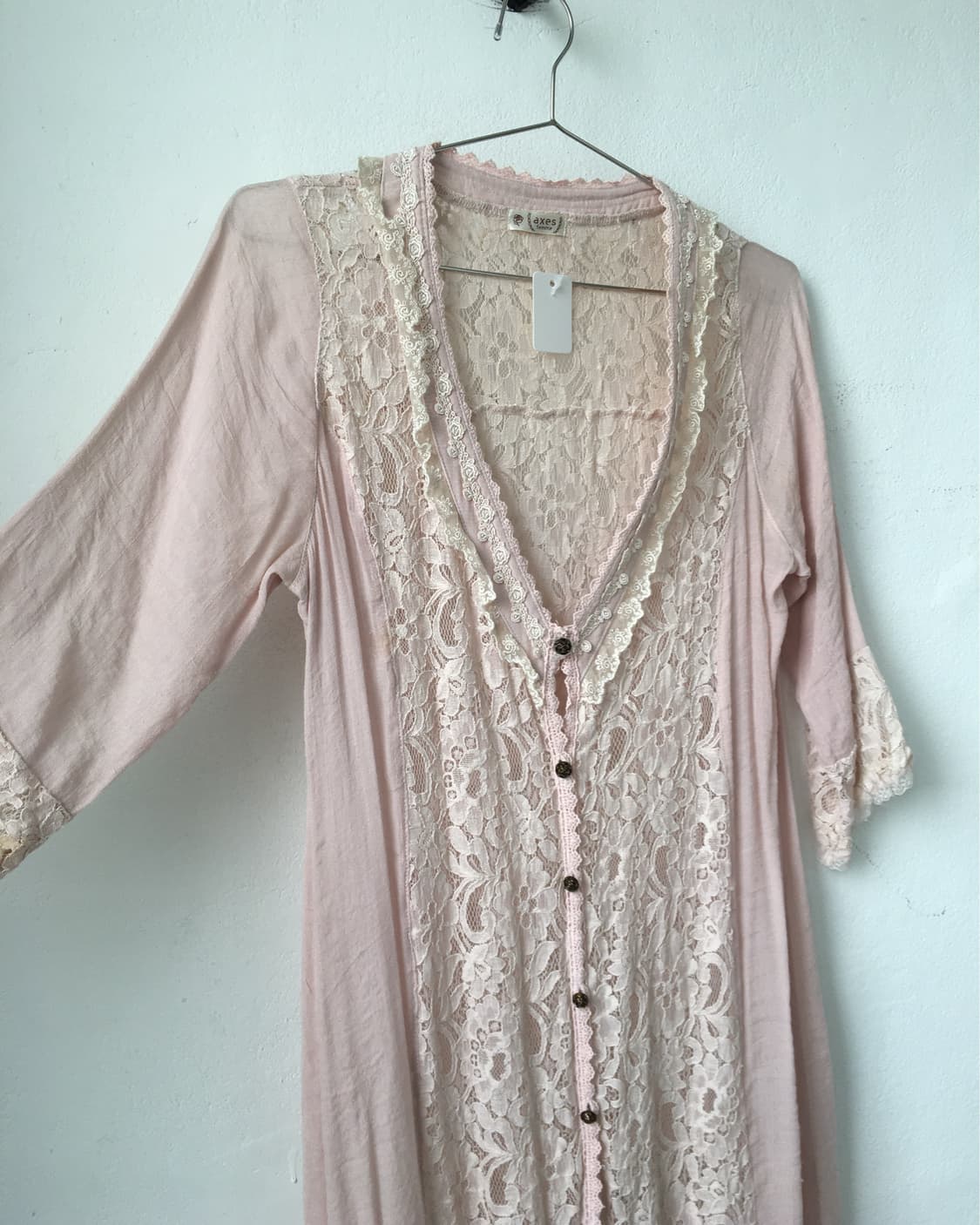 Axes femme max lace trimming long cardig 상품이미지4