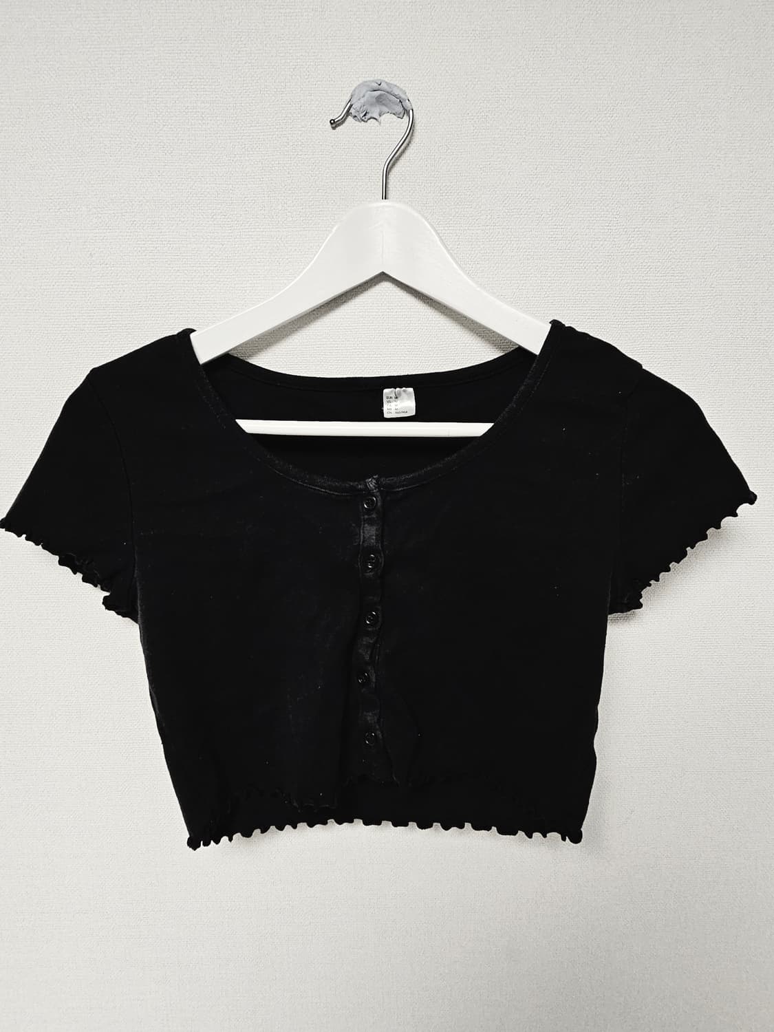Cute crop black tee 상품이미지1