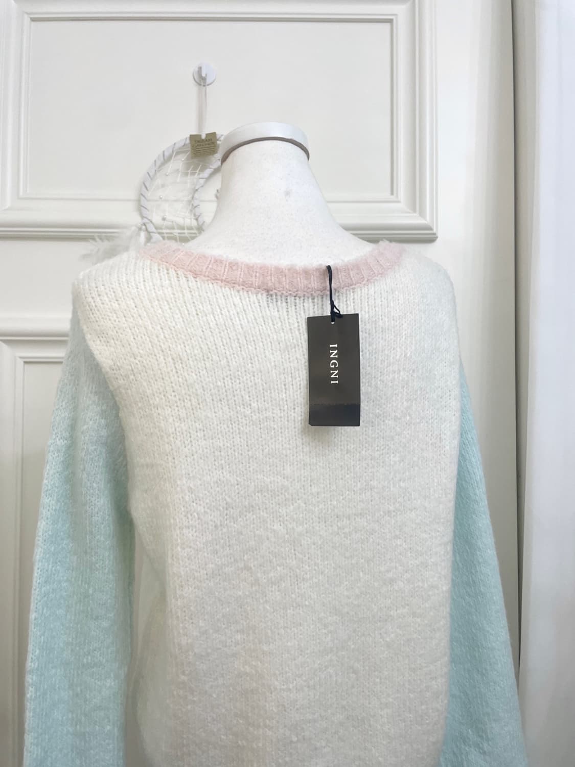 INGNI pink sky-blue candy cute knit top 상품이미지4