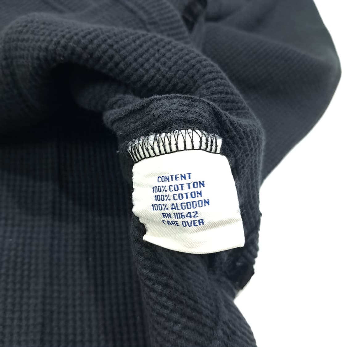 CL321 L 쿠지 00s 코튼 와플벨벳 차콜그레이 니트스웨터 상품이미지5