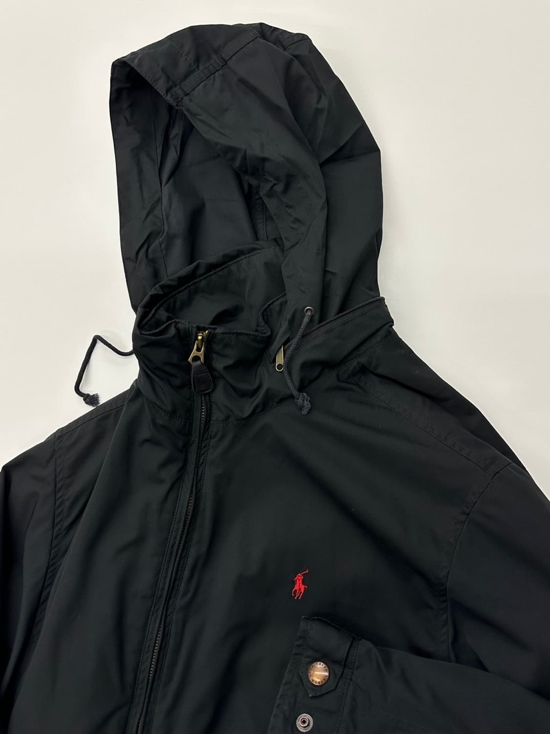 폴로랄프로렌 나일론 쉘 블랙 플리스 봄버 자켓 상품이미지1