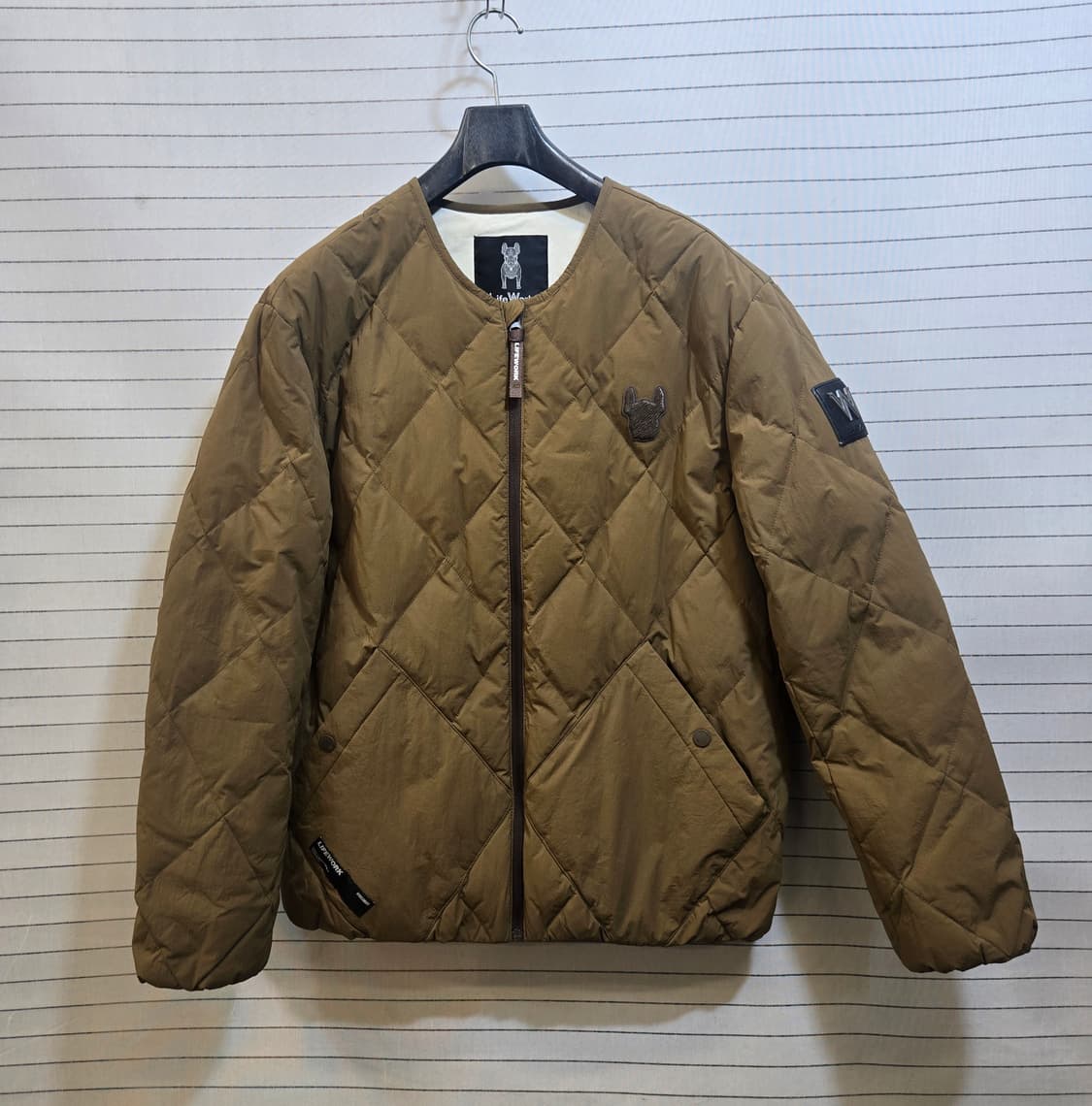 라이프워크 유넥  퀼팅 자켓 브라운 패딩 상품이미지1