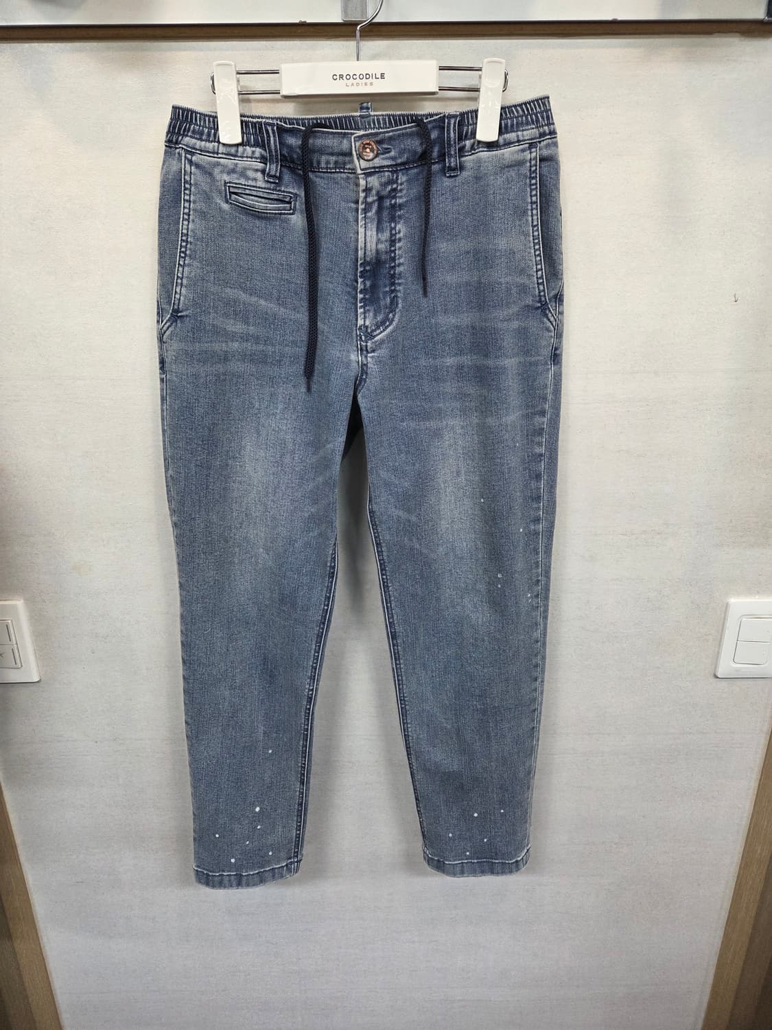 Series 절개 페인팅 데님 밴딩팬츠 76사이즈 m 상품이미지1